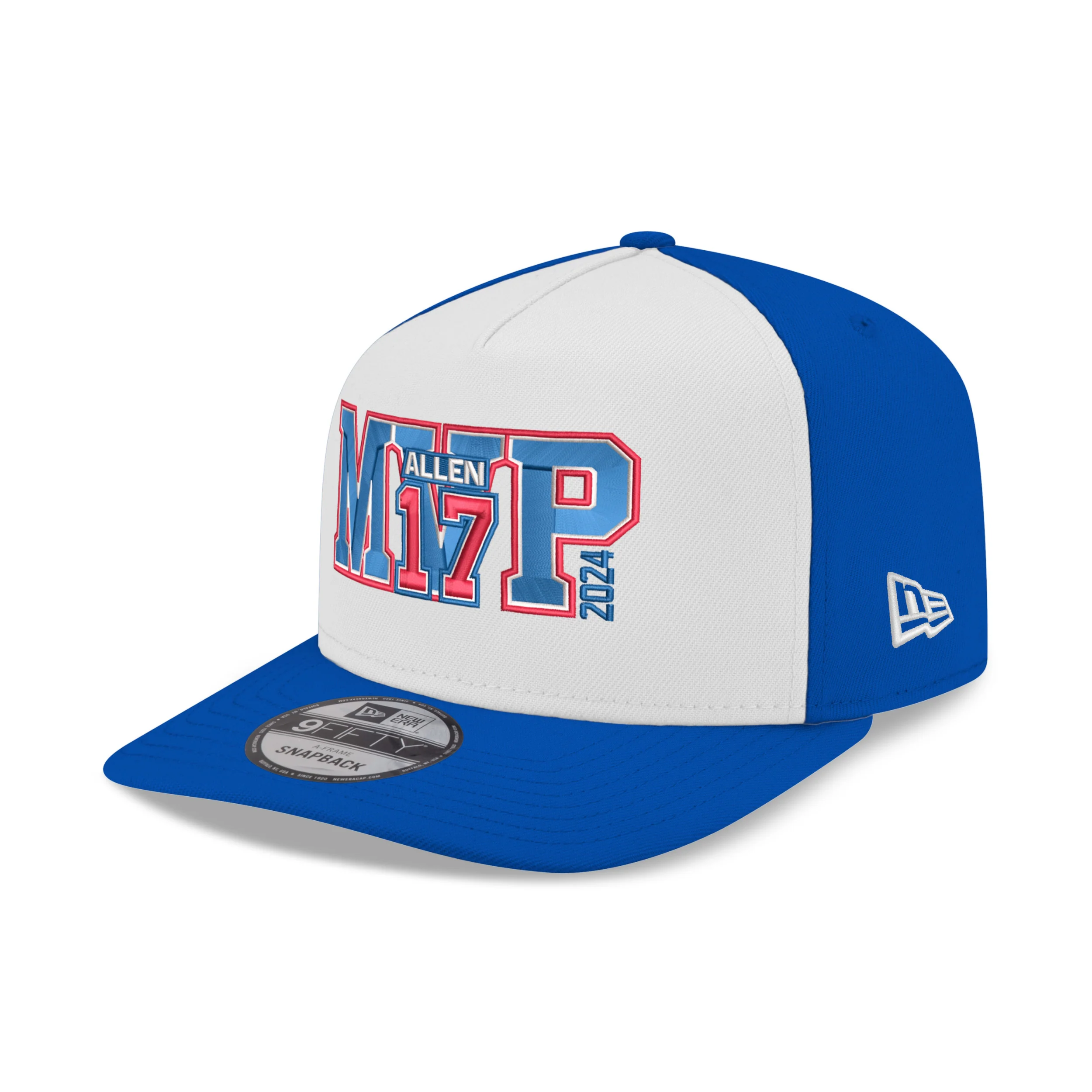 Final Sale - New Era 9FIFTY Allen 17 MVP Royal & White A-Frame Snapback - Image 3