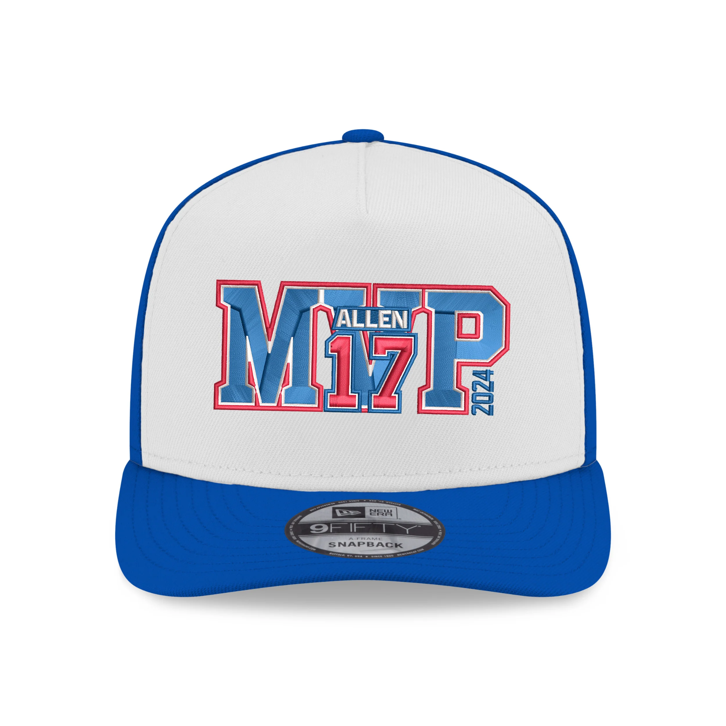 Final Sale - New Era 9FIFTY Allen 17 MVP Royal & White A-Frame Snapback - Image 4