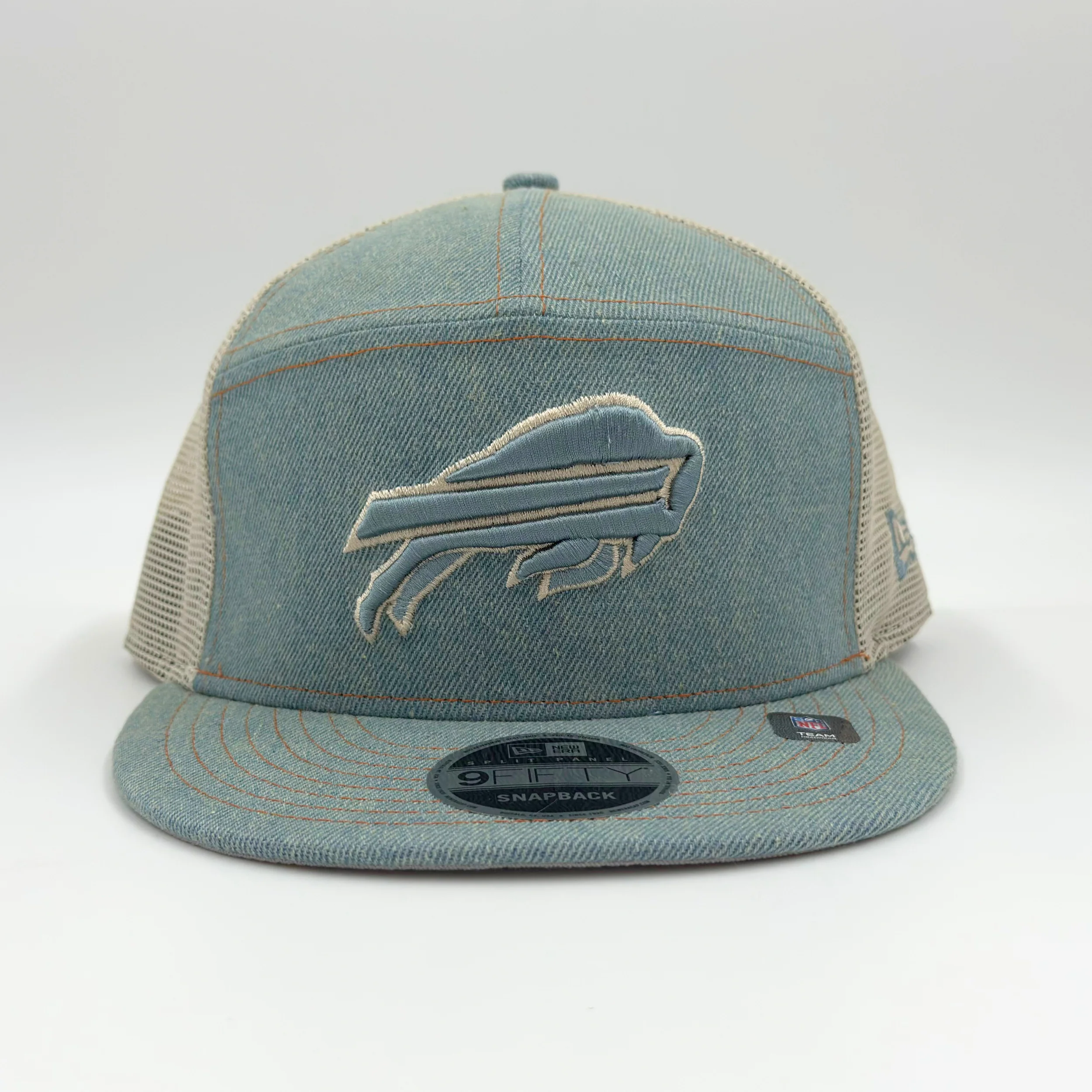 New Era 9FIFTY Buffalo Bills Denim Split Panel Snapback - Image 2
