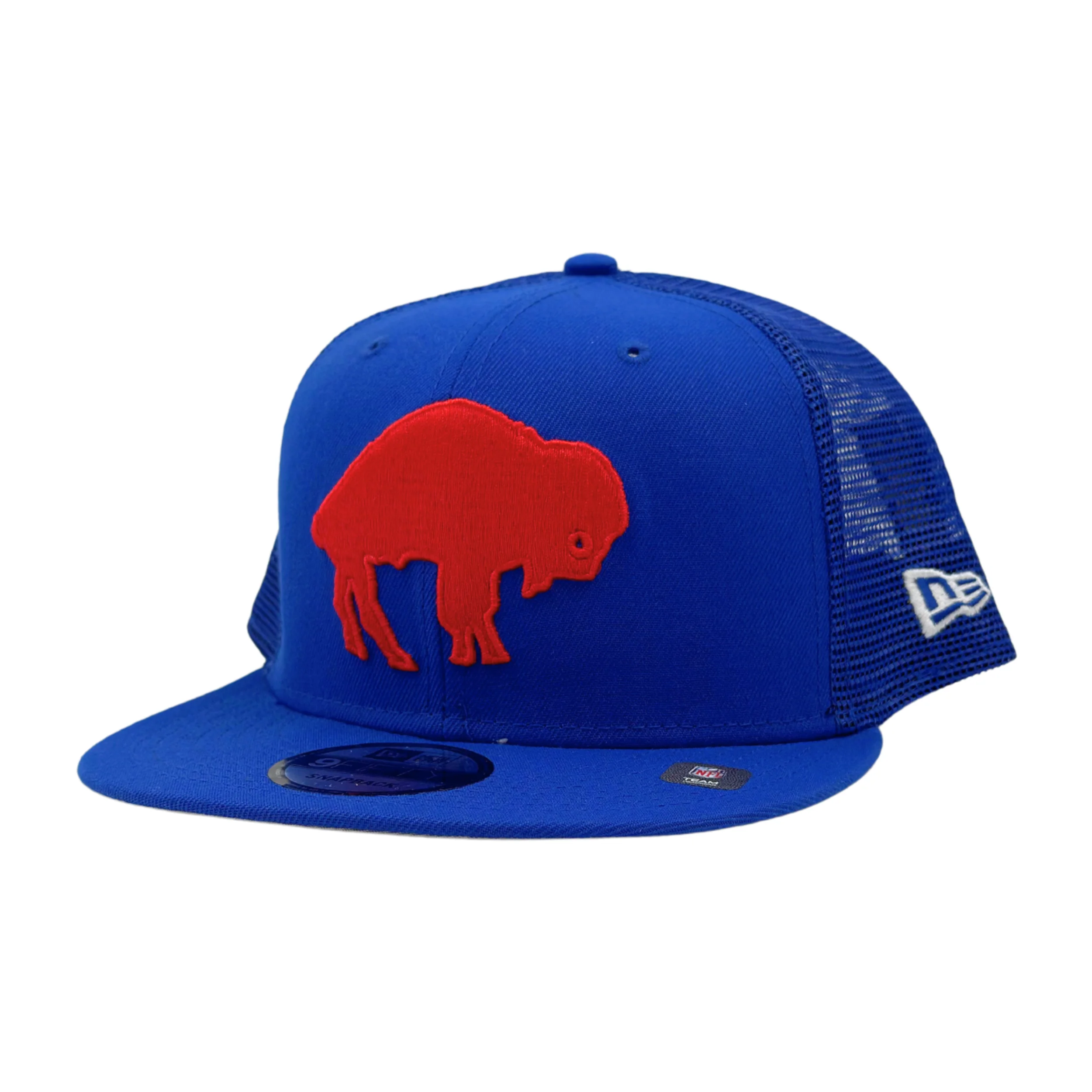 New Era 9FIFTY Buffalo Bills Royal Retro Mesh Trucker Hat