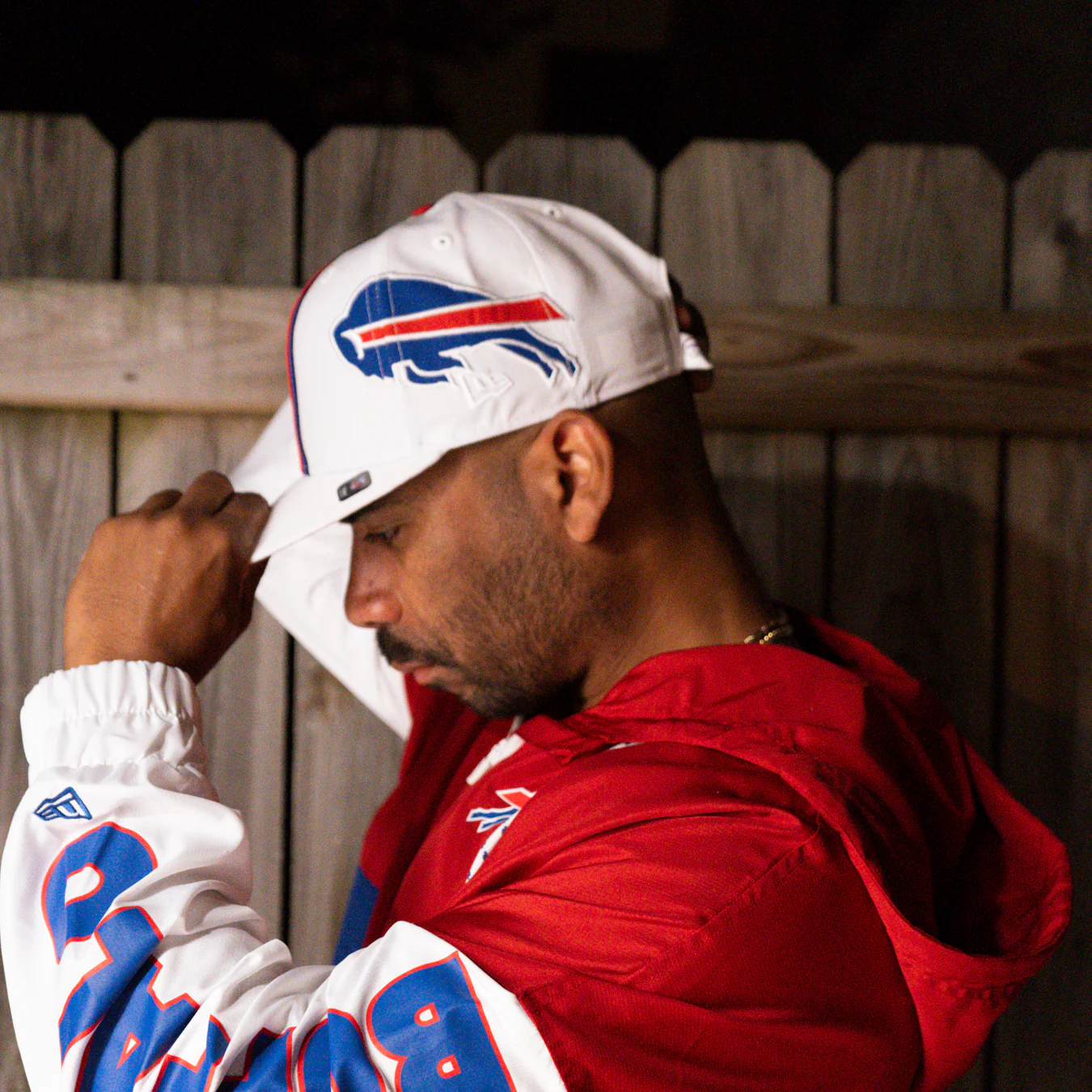 New Era 9FIFTY Buffalo Bills White Helmet Snapback Hat - Image 7