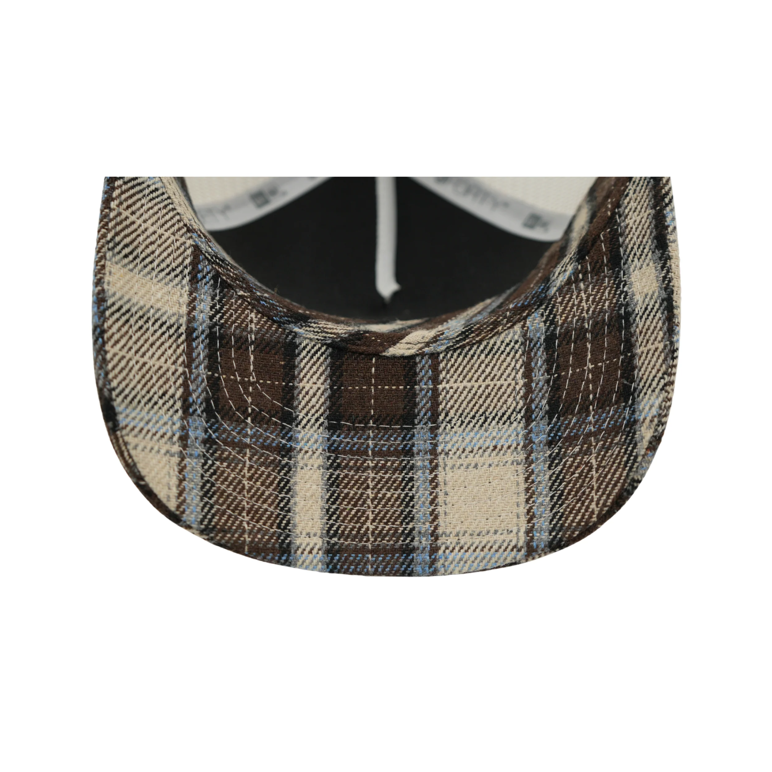 New Era 9FORTY Buffalo Bills Rustic Brown & Pale Blue Plaid M-Crown Snapback - Image 6