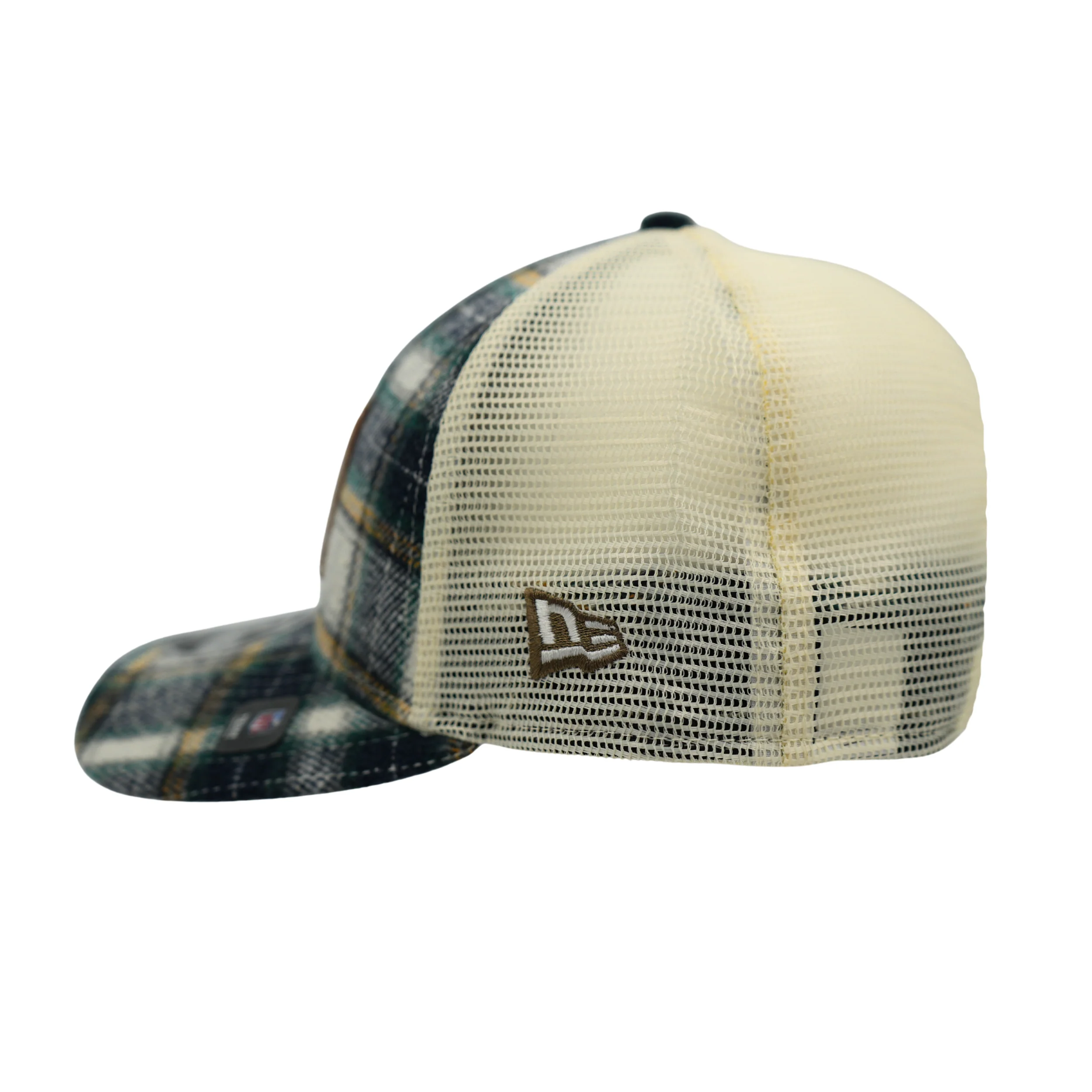 New Era 9FORTY Buffalo Bills Rustic Green & Yellow Plaid M-Crown Snapback - Image 3