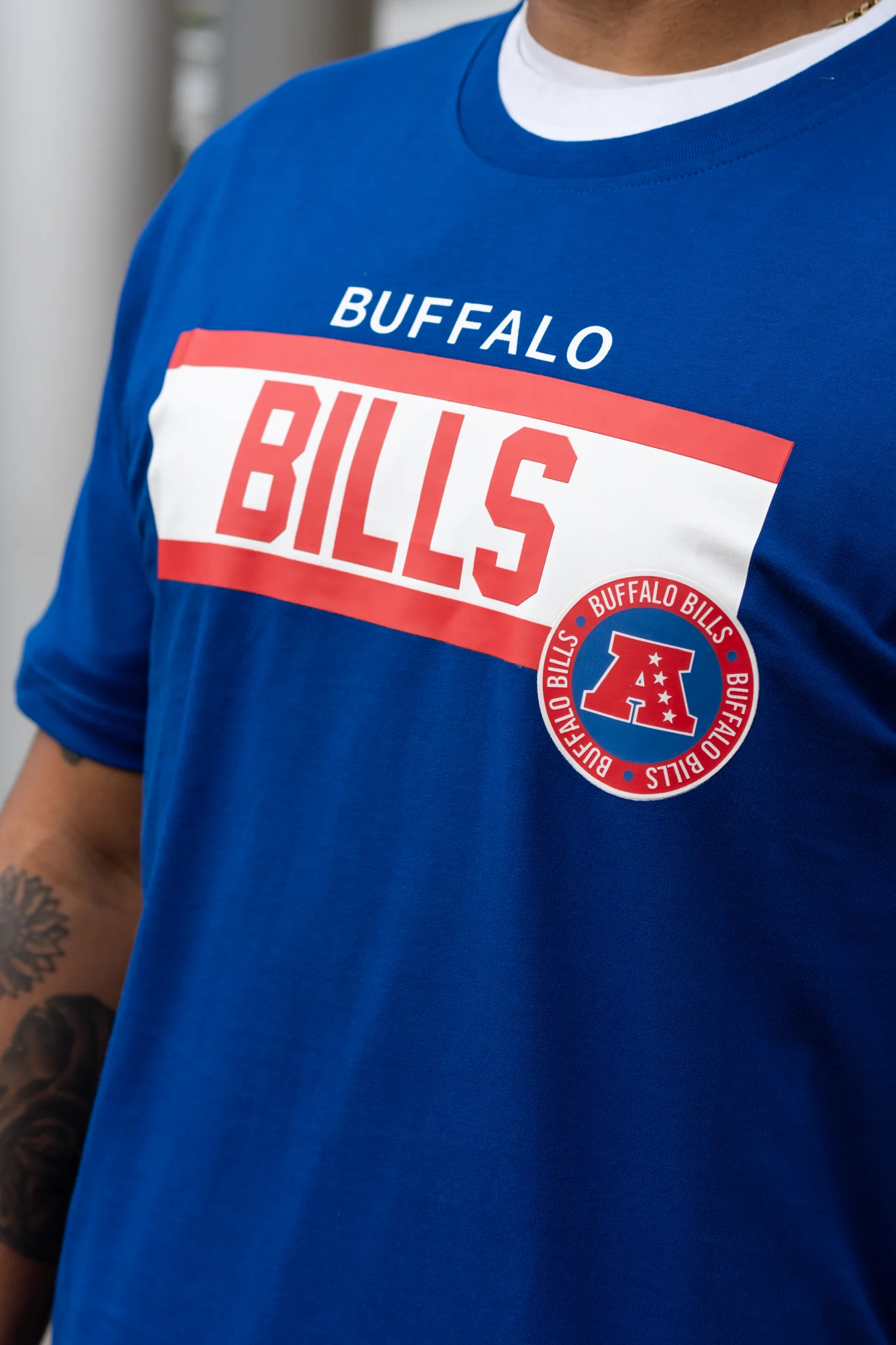 New Era Bills 3rd Down Team Stripe T-Shirt - Image 2
