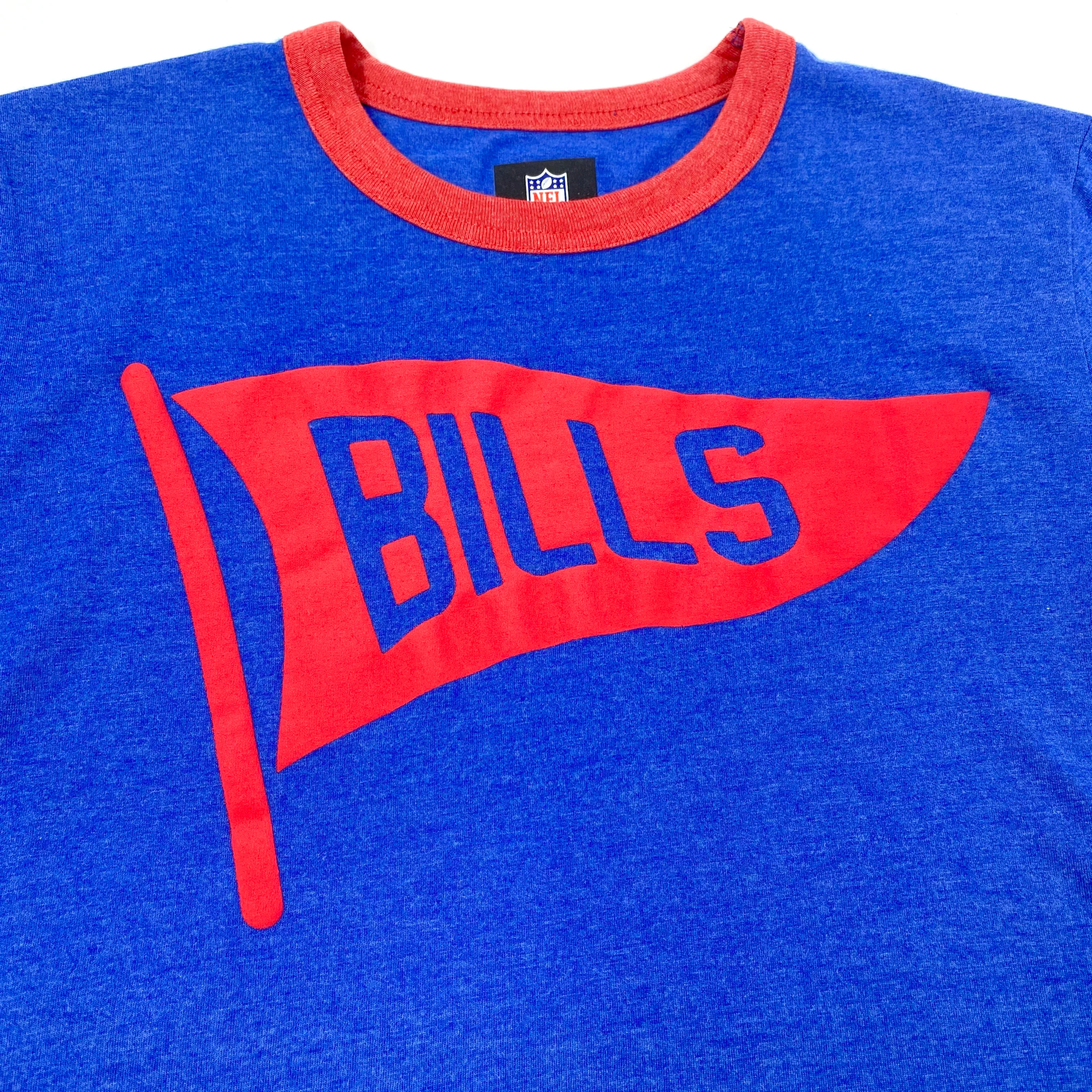 Final Sale - New Era Buffalo Bills Pennant Royal Blue Short Sleeve Shirt - Image 3