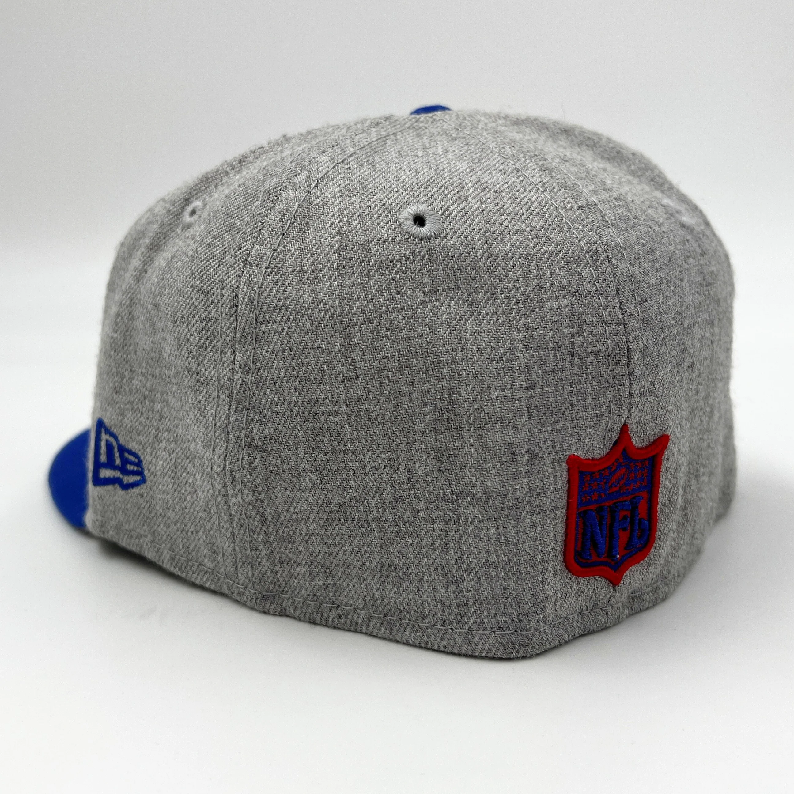New Era Buffalo Bills Retro Heather Gray 59Fifty Fitted Hat - Image 4