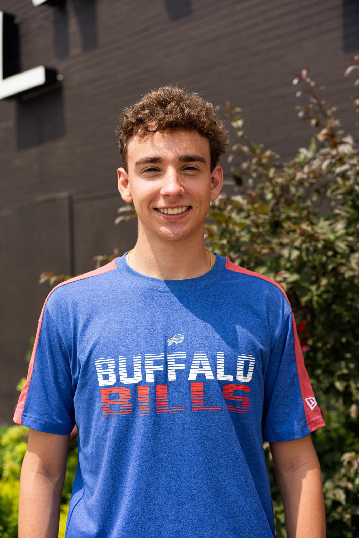 Final Sale - New Era Buffalo Bills Royal & Red Lightweight Short Sleeve Shirt - Image 3
