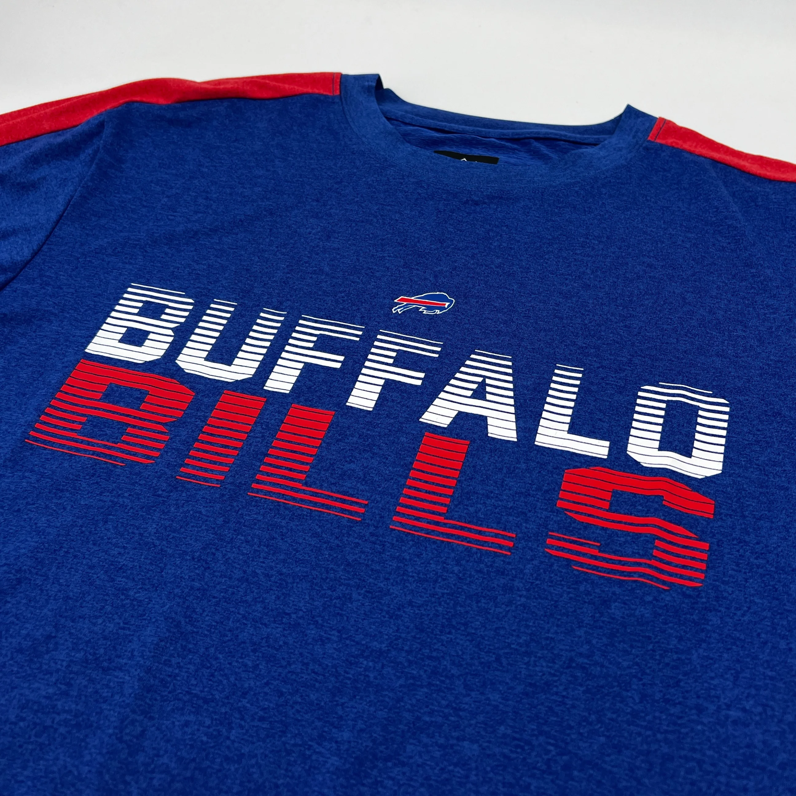 Final Sale - New Era Buffalo Bills Royal & Red Lightweight Short Sleeve Shirt - Image 7