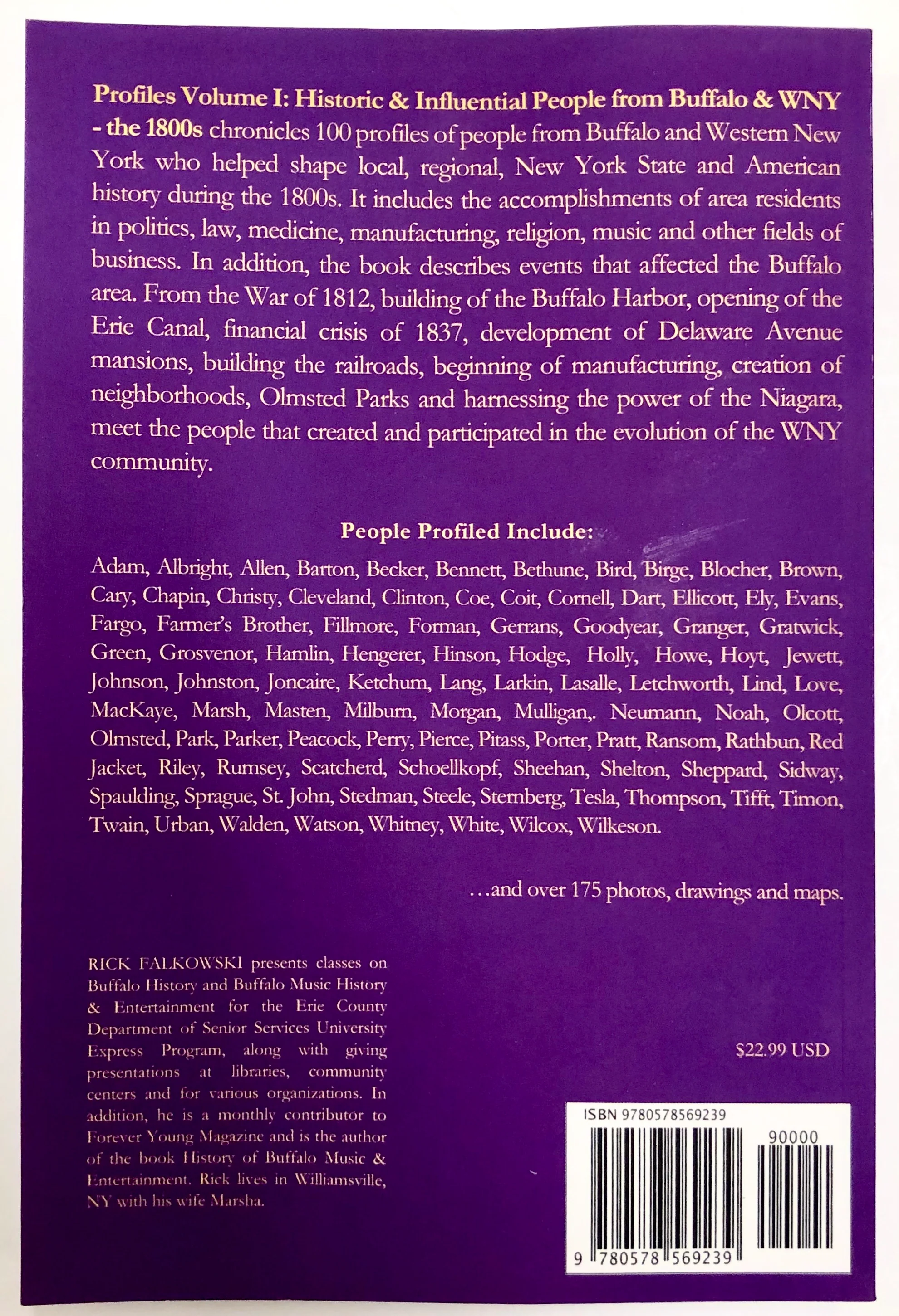 "Profiles Volume I: Historical & Influential People From Buffalo & WNY - the 1800s" Book - Image 2