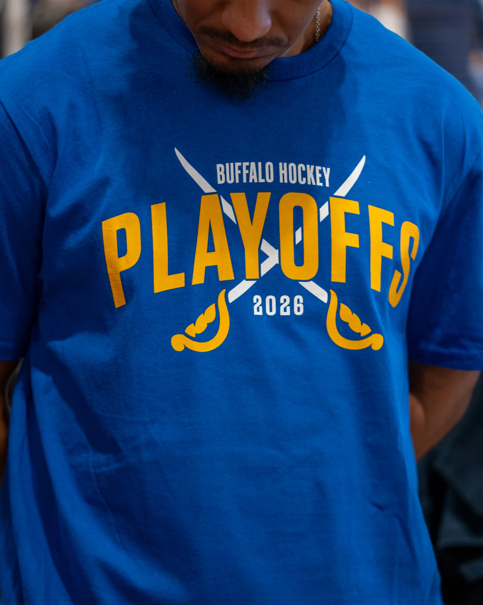 Playoffs Buffalo Hockey 2026 Royal T-Shirt - Image 3