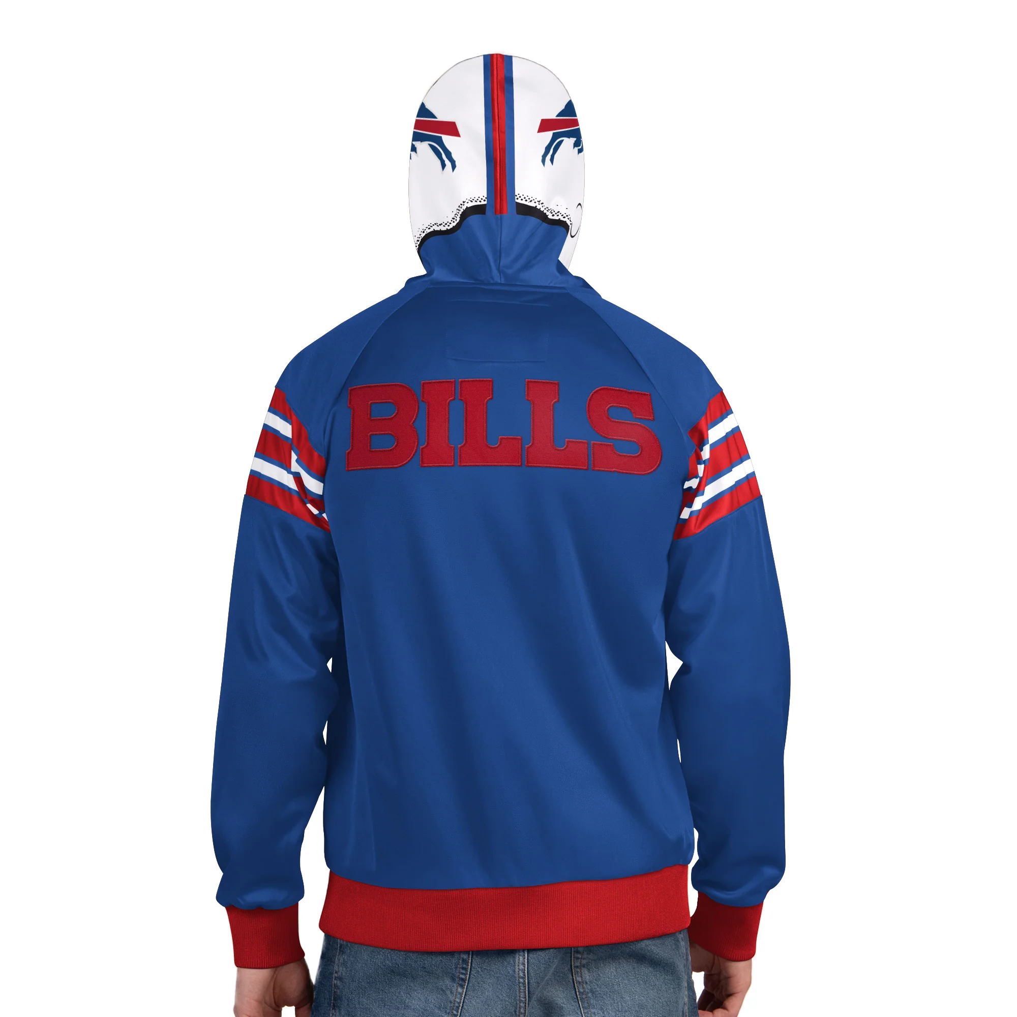 Pro Player Buffalo Bills Helmet Hood Full Zip Jacket - Image 3