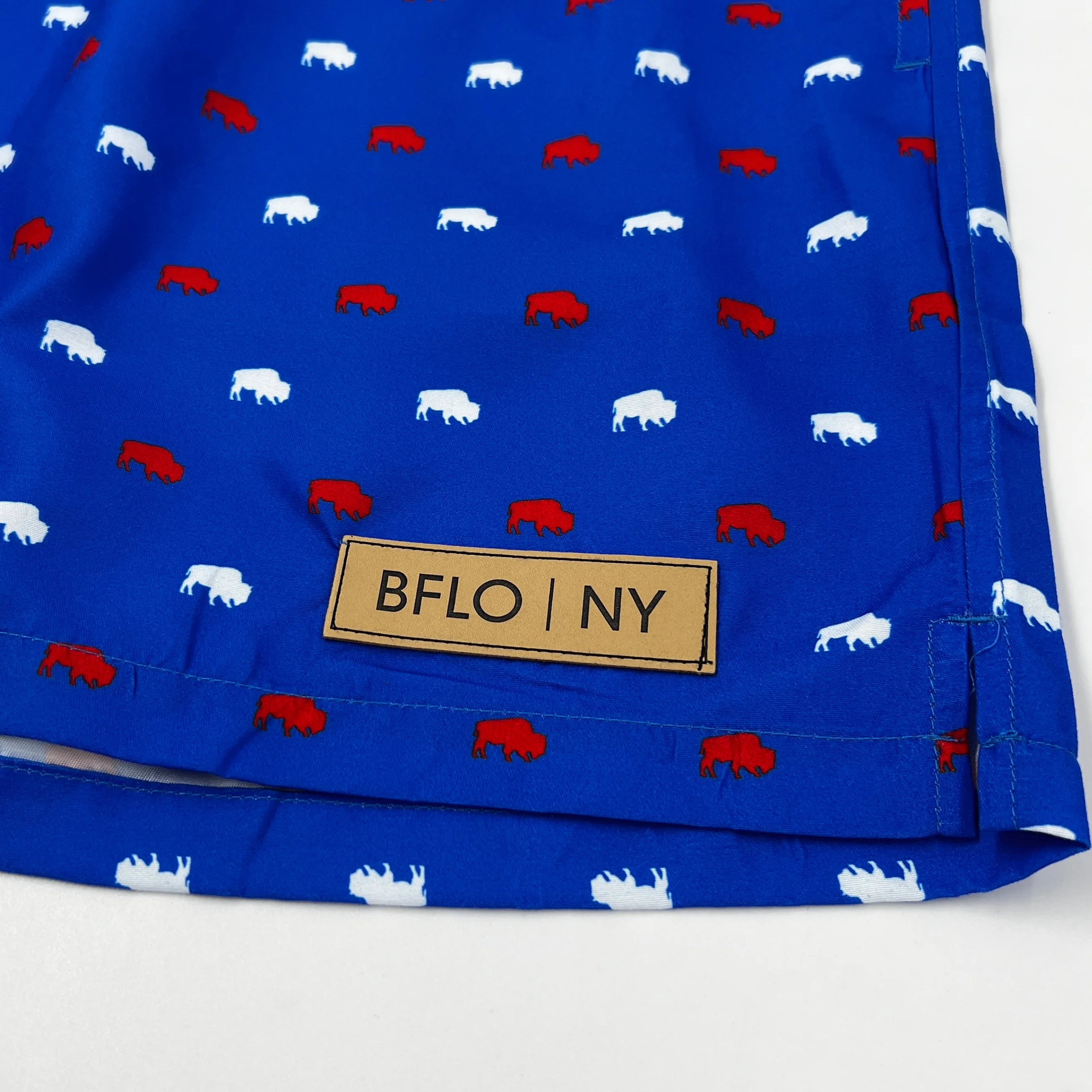 Royal Blue BFLO Men's Swim Trunks - Image 3