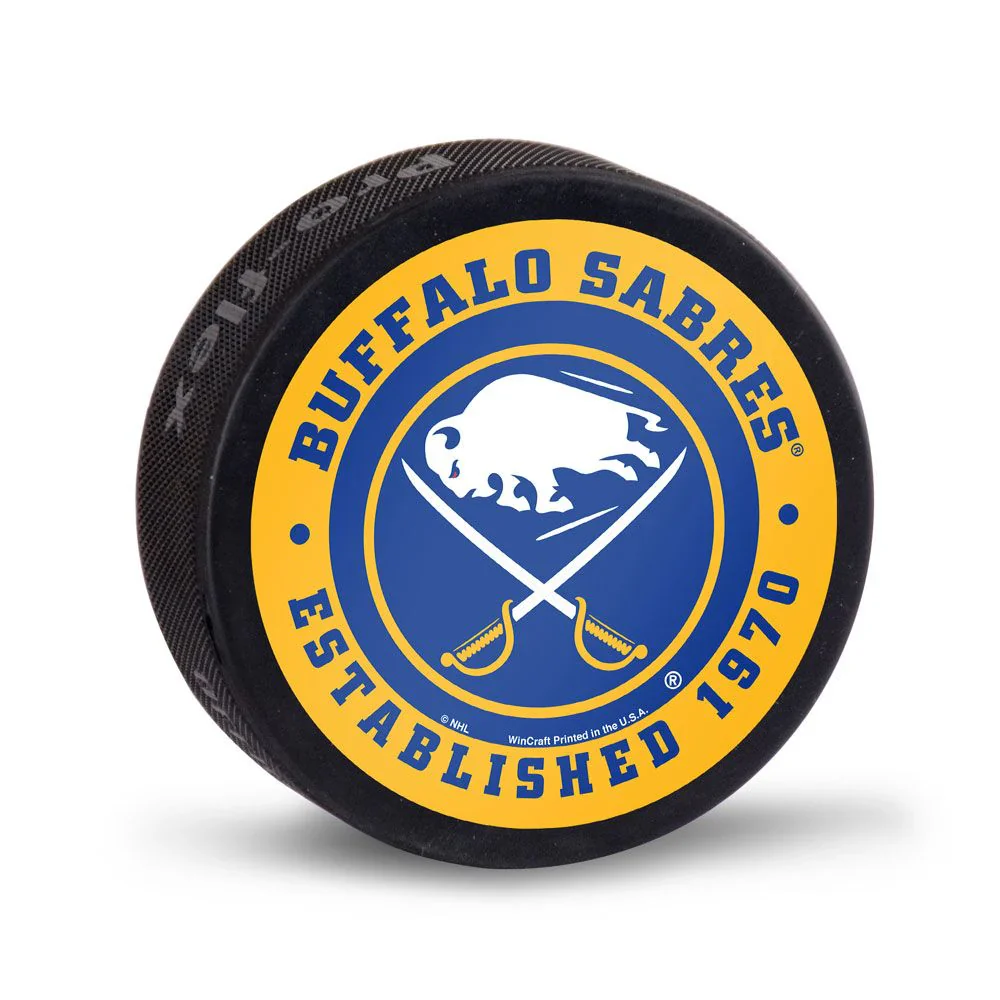 Buffalo Sabres Team Puck "Established 1970"