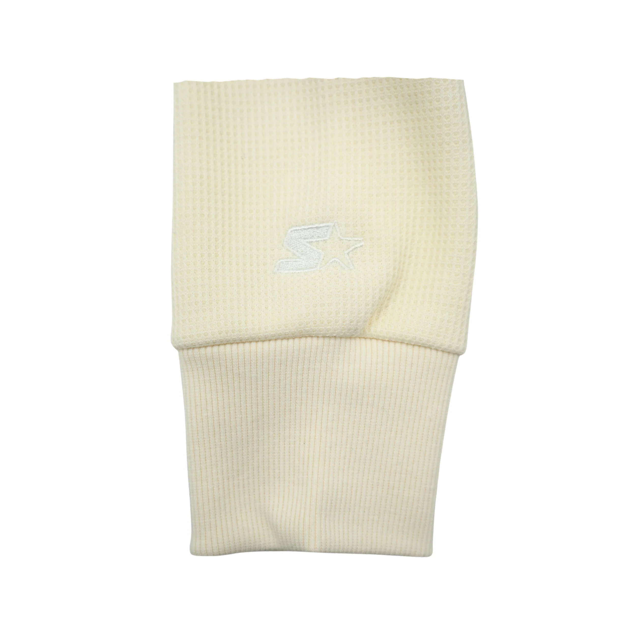 Starter Buffalo Bills Off White Colorblocking Waffle Knit Hoodie - Image 3