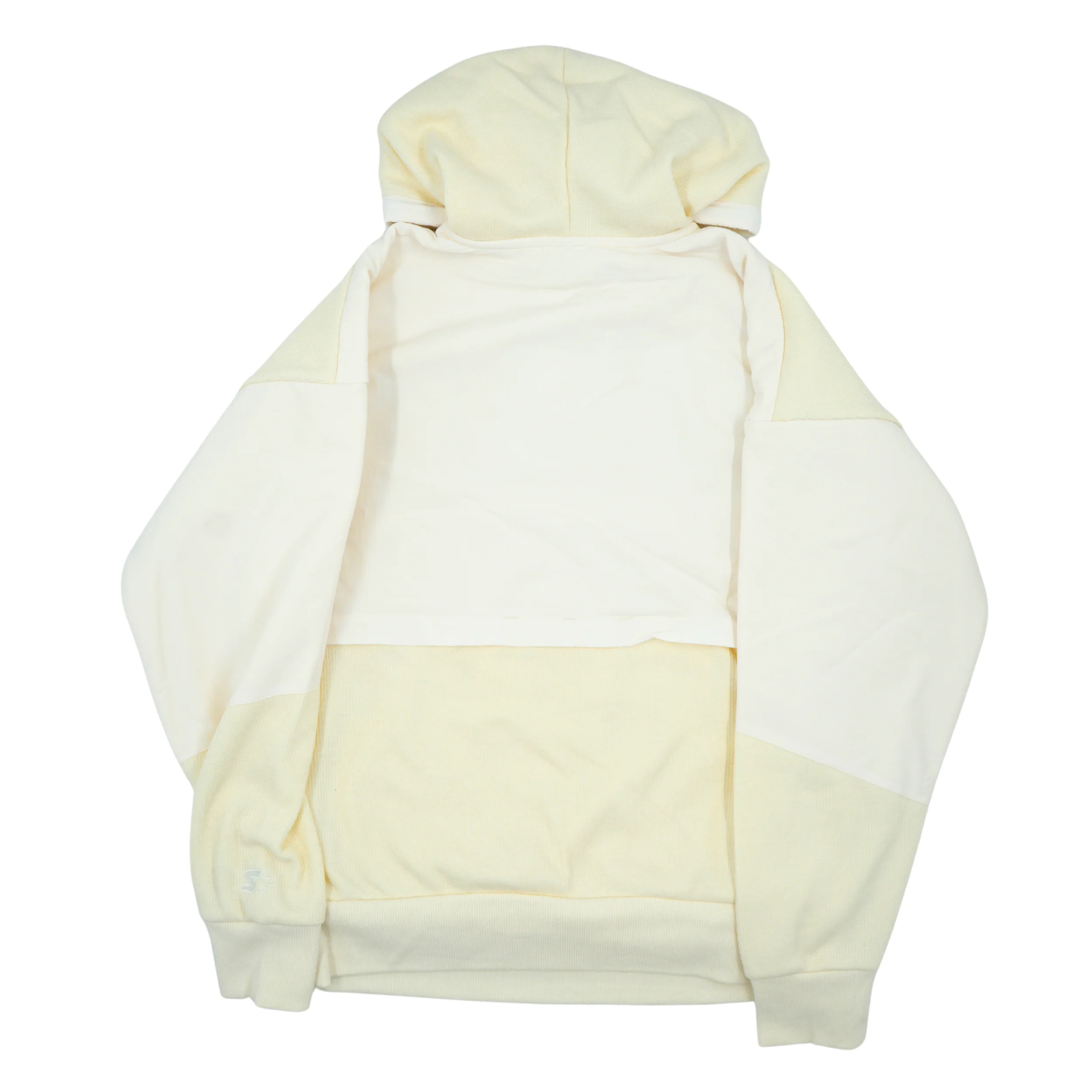 Starter Buffalo Bills Off White Colorblocking Waffle Knit Hoodie - Image 4