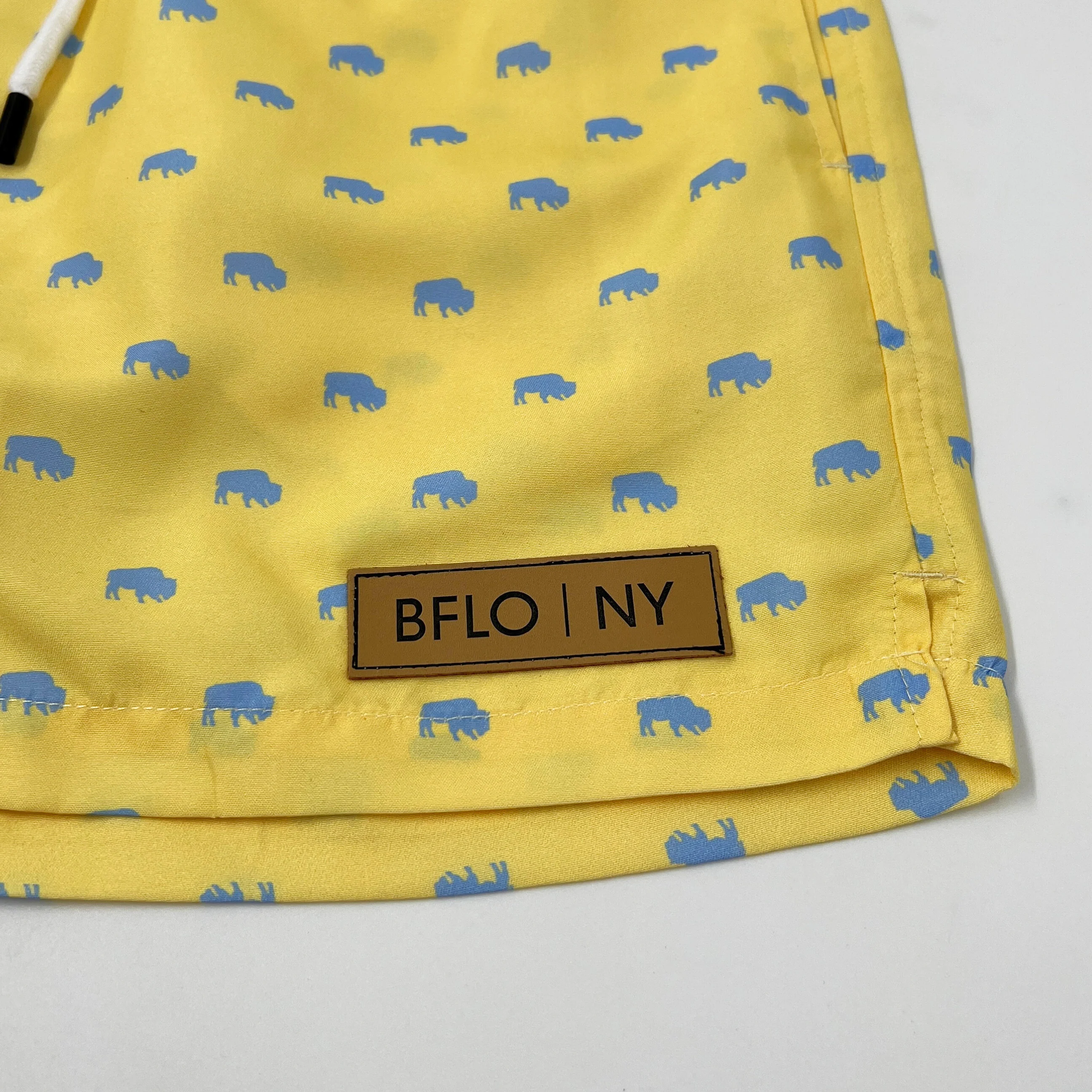 Sunlight Yellow BFLO Men's Swim Trunks - Image 4