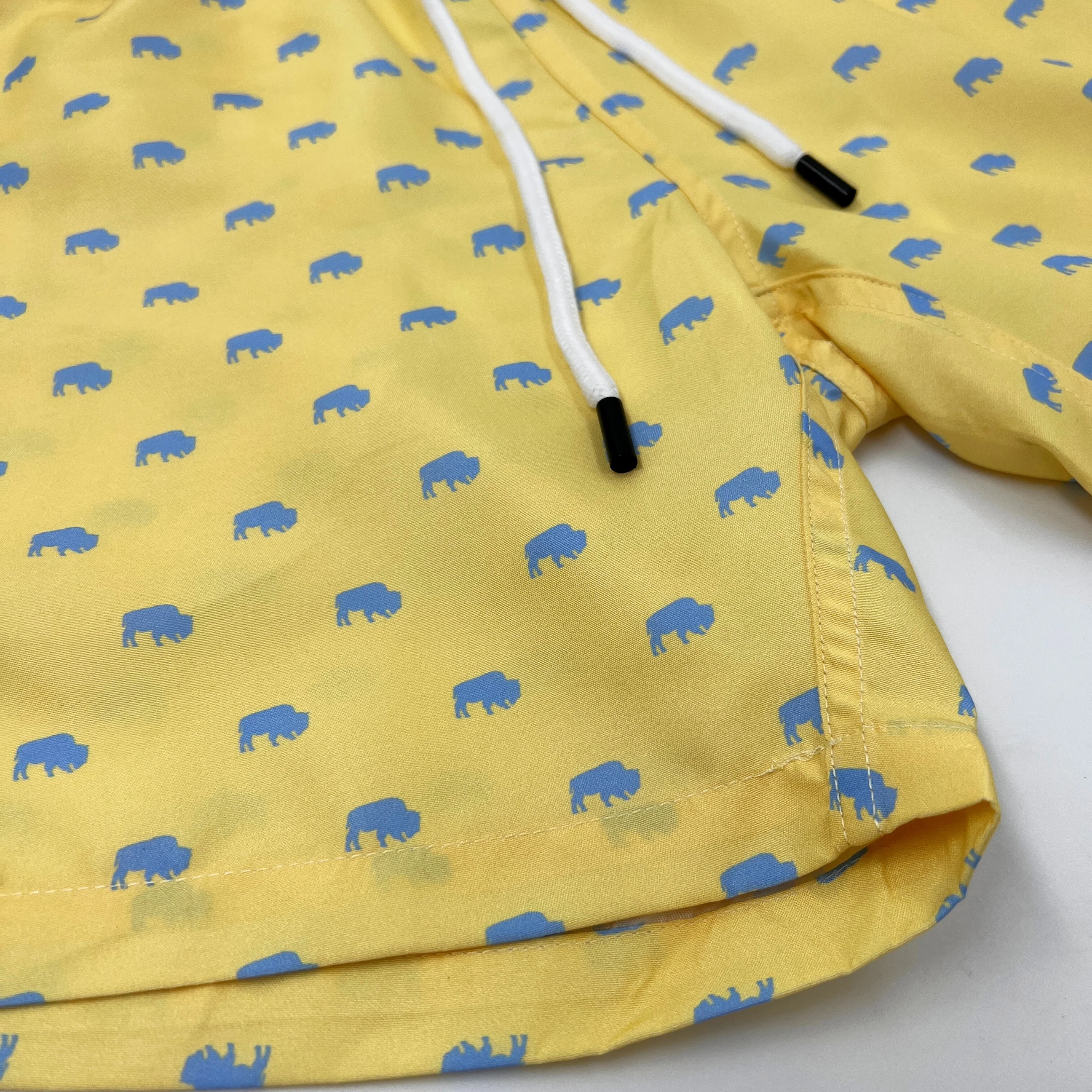 Sunlight Yellow BFLO Men's Swim Trunks - Image 6