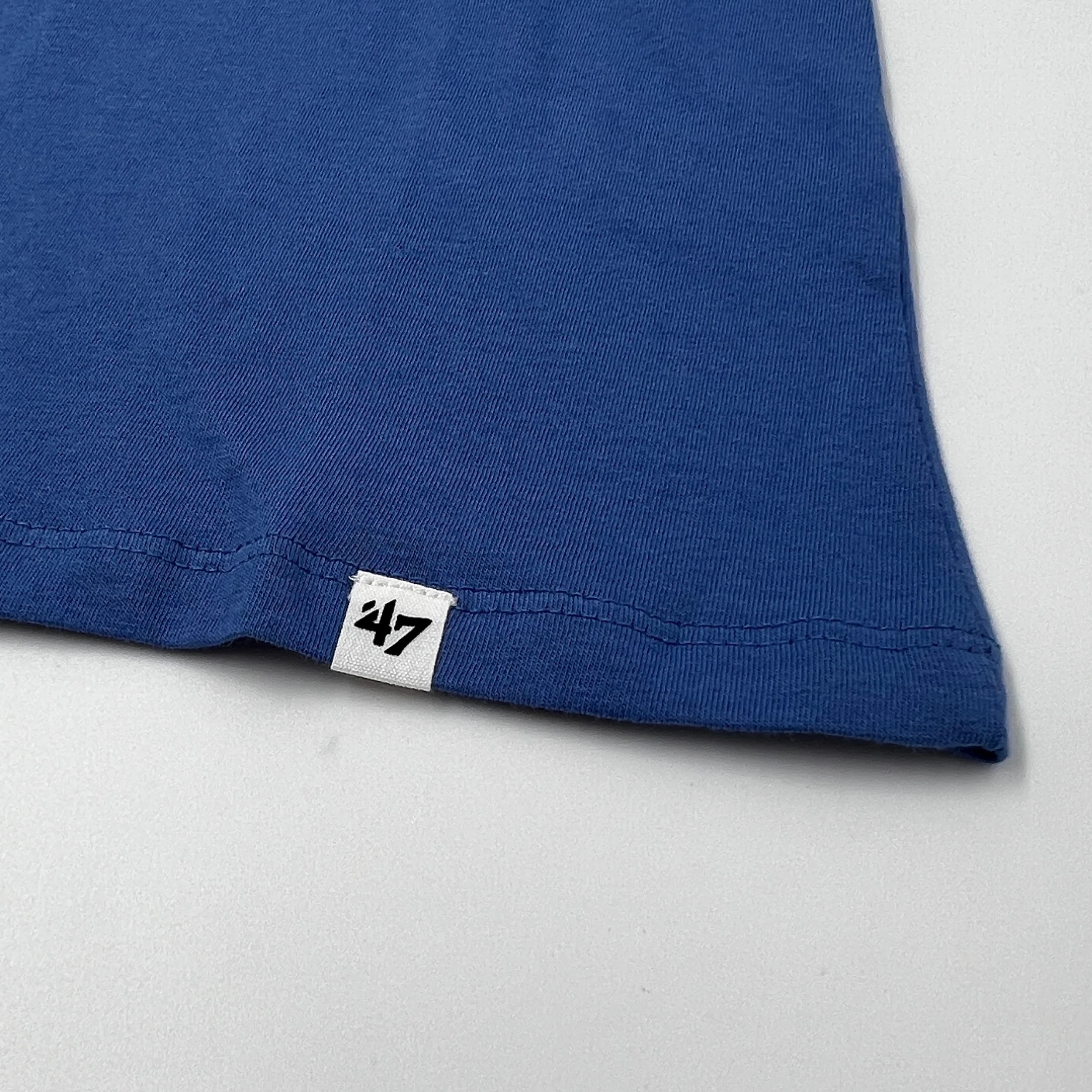 Women's '47 Brand Bills Cadet Blue and Cream Short Sleeve Shirt - Final Sale - Image 4