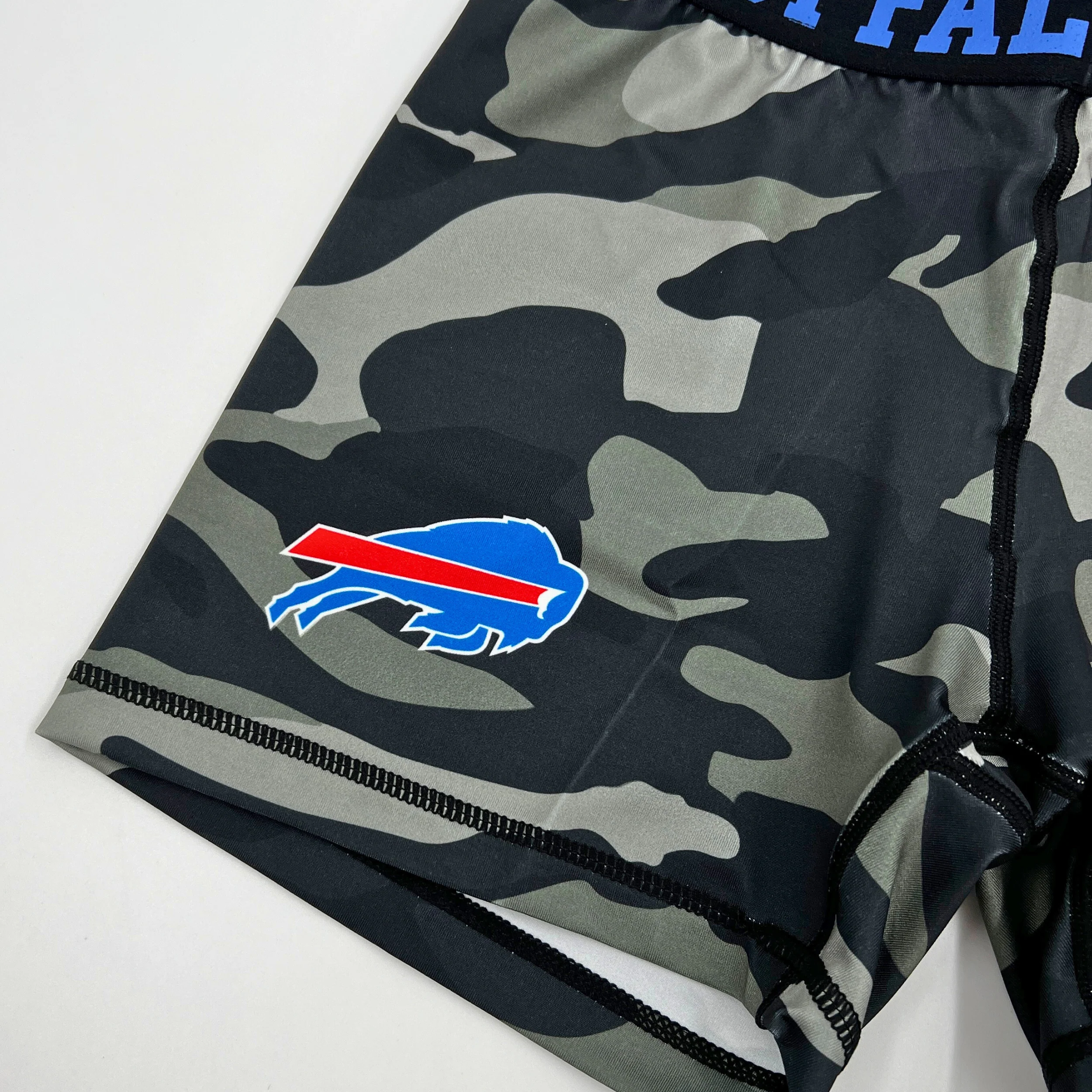 FINAL SALE Women's Buffalo Bills Black Camo Biker Short - Image 3