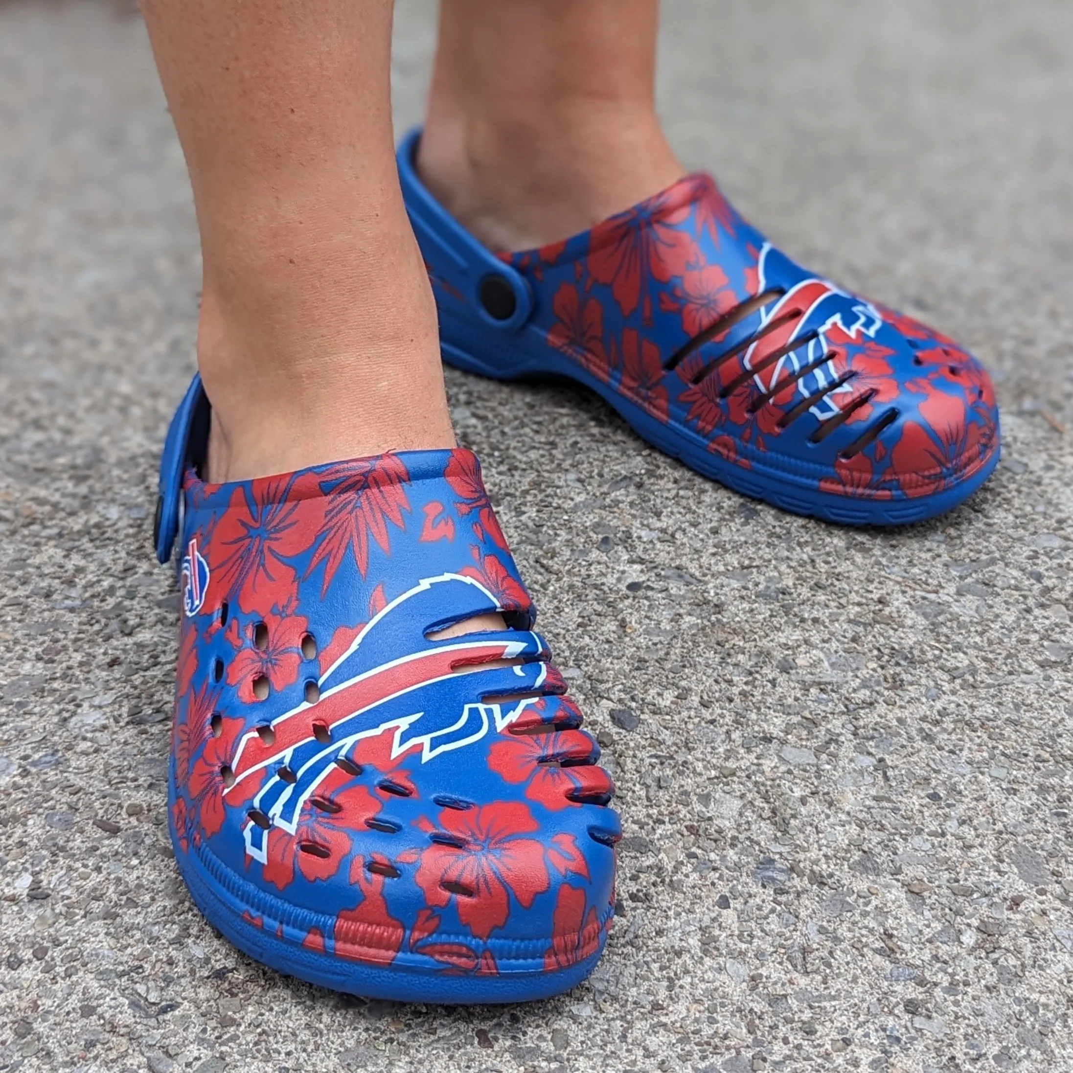 Women's Buffalo Bills Floral Clogs - Image 4