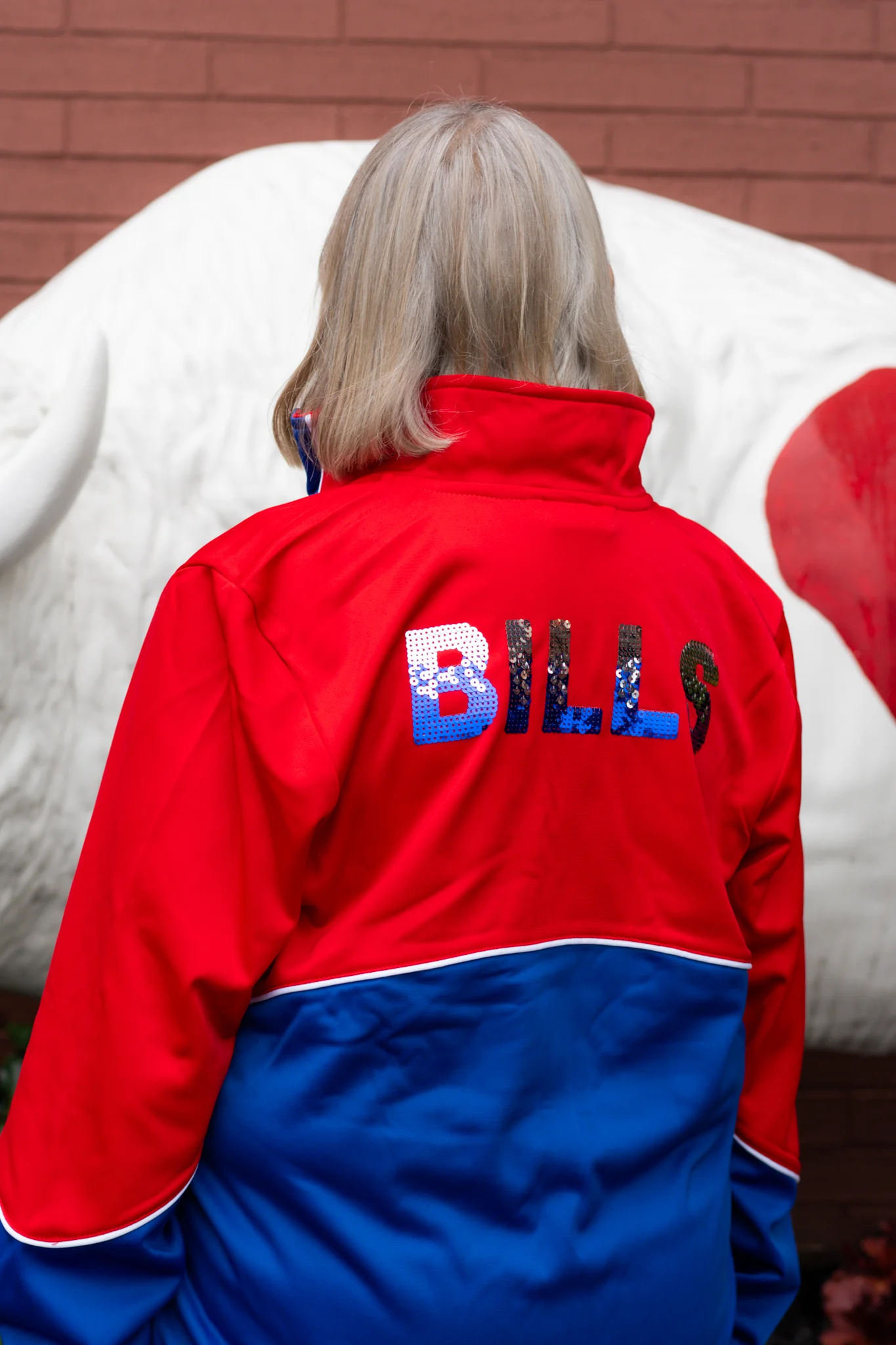 Women's Buffalo Bills Good Pass Full Zip Track Jacket - Image 2