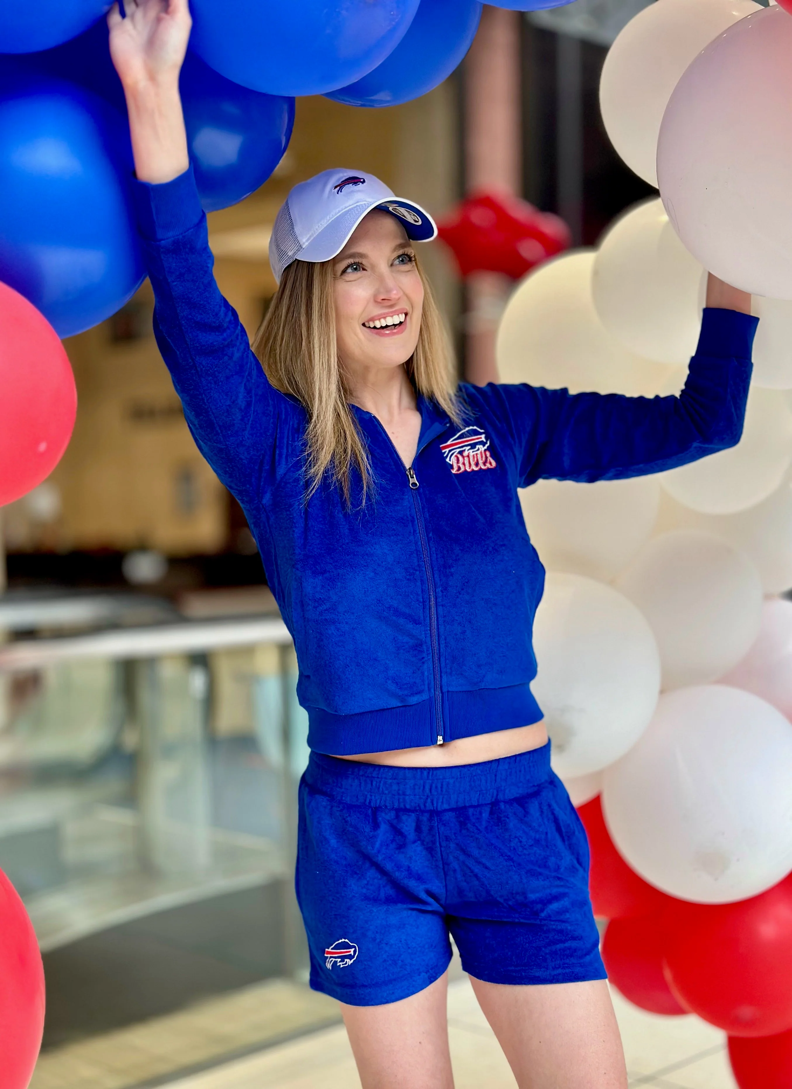 Final Sale - Women's Buffalo Bills Royal Blue Zip-Up - Image 6