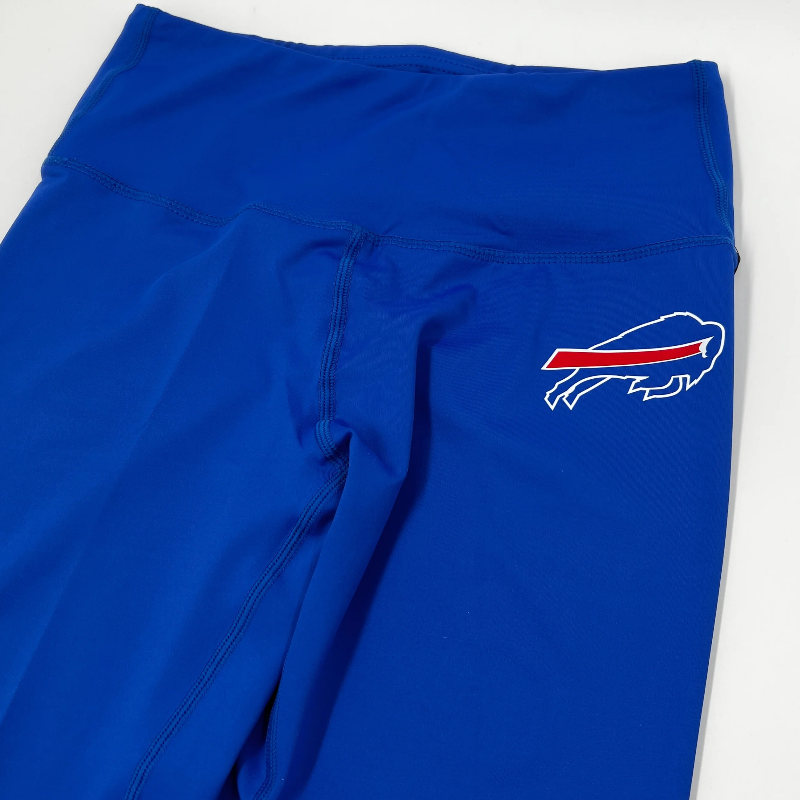 Final Sale Women's Buffalo Bills Wordmark Royal Blue Leggings - Image 5