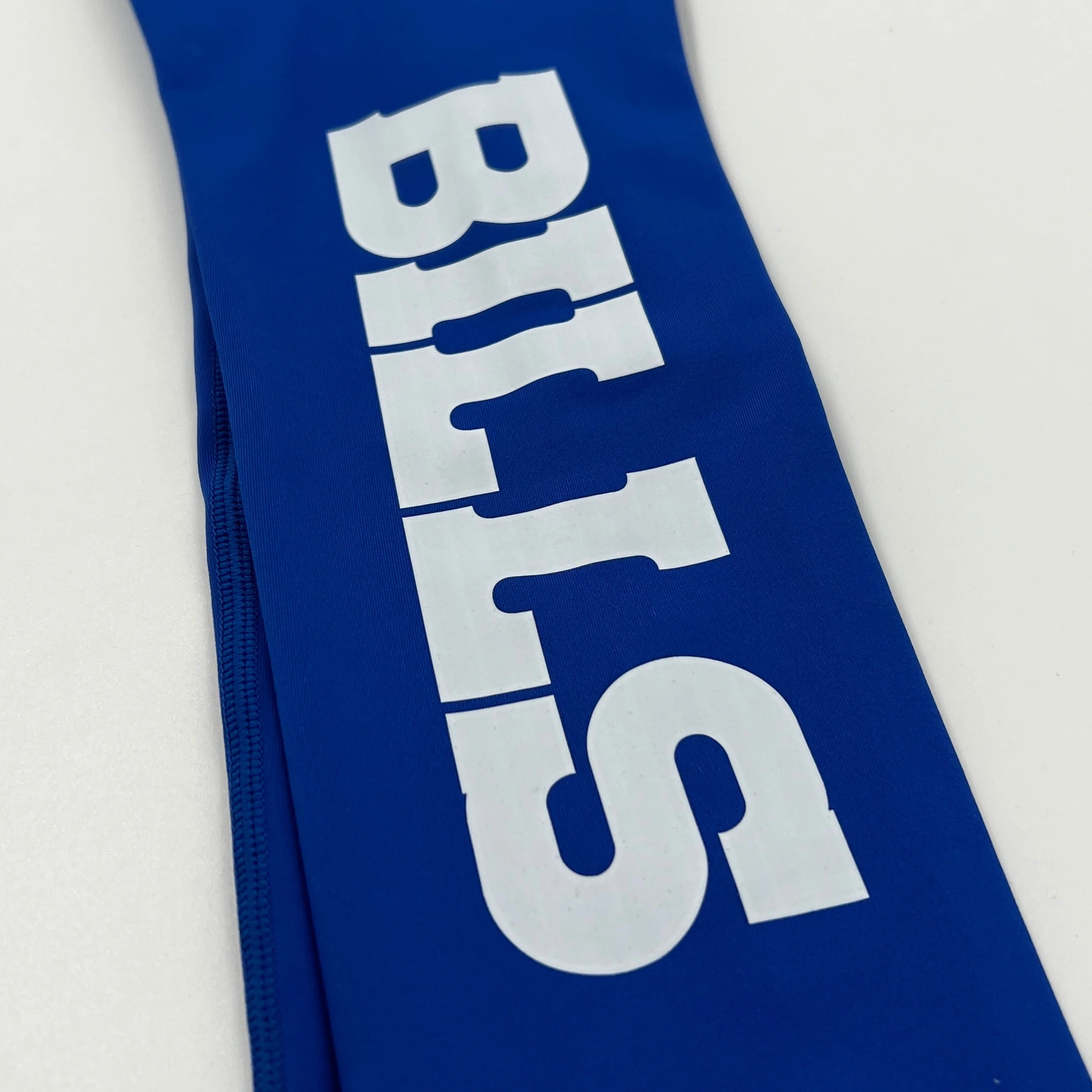 Final Sale Women's Buffalo Bills Wordmark Royal Blue Leggings - Image 6