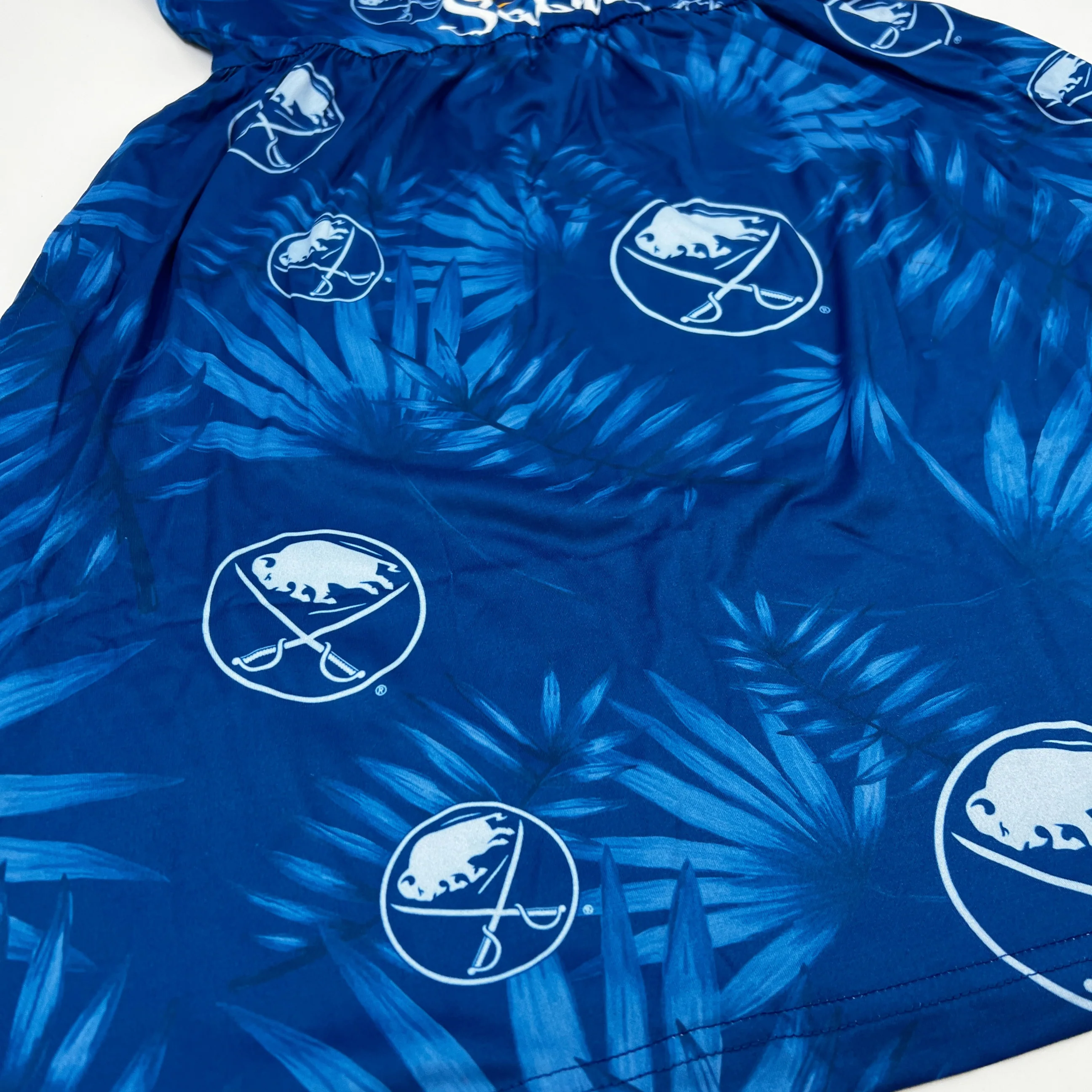 Final Sale - Women's Buffalo Sabres Royal Blue Floral Sun Dress - Image 3