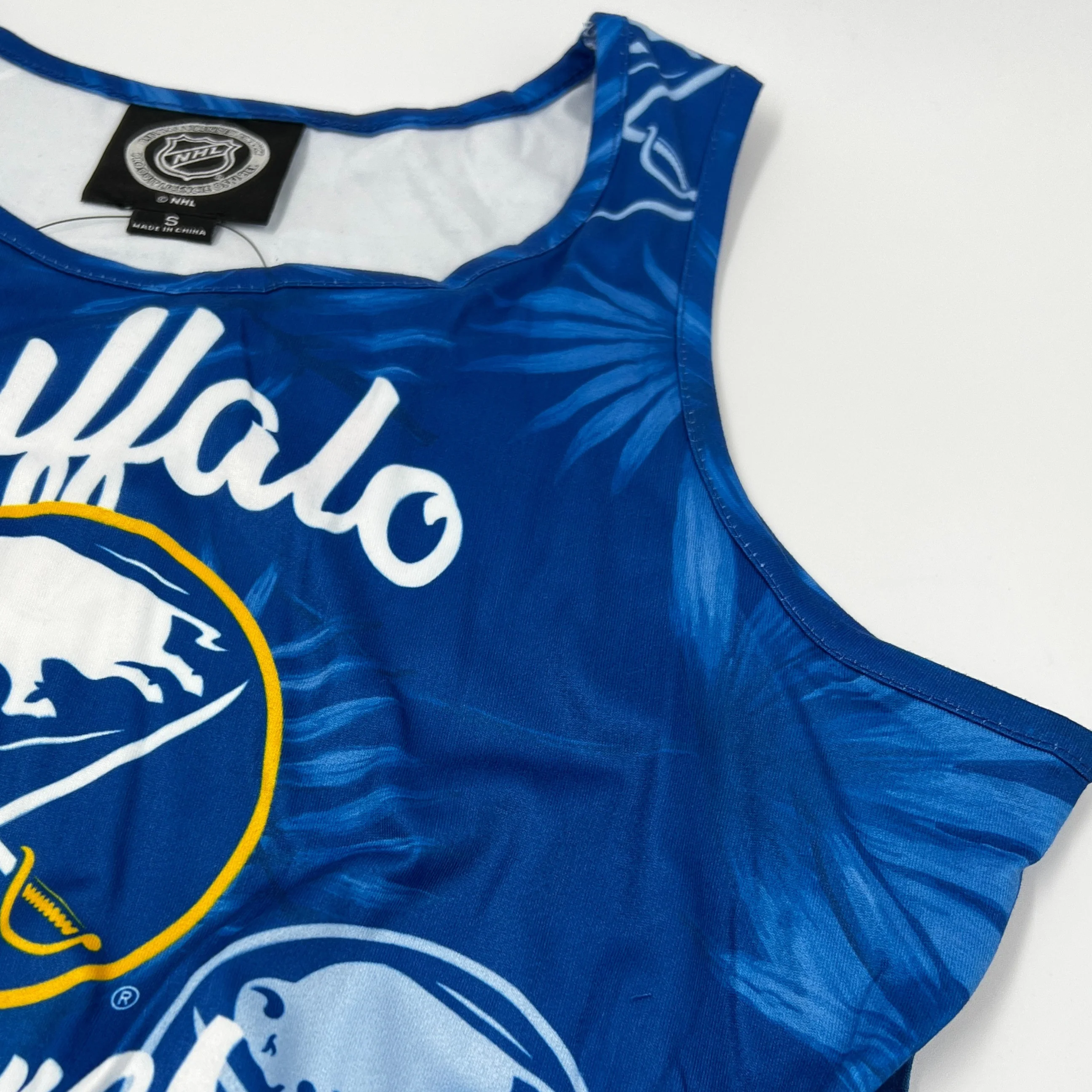 Final Sale - Women's Buffalo Sabres Royal Blue Floral Sun Dress - Image 4