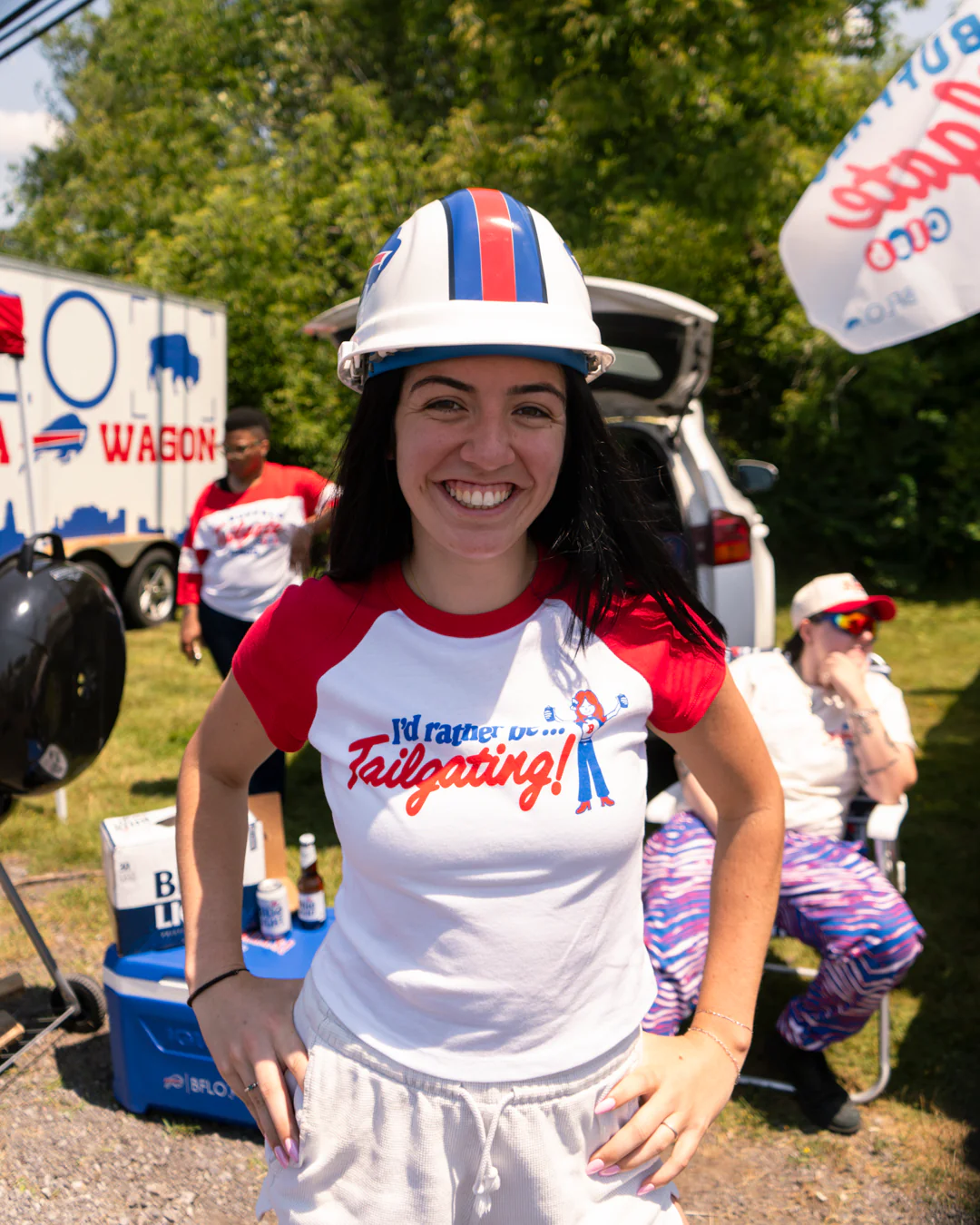 Women's I'd Rather Be Tailgating! Baby Tee - Image 3