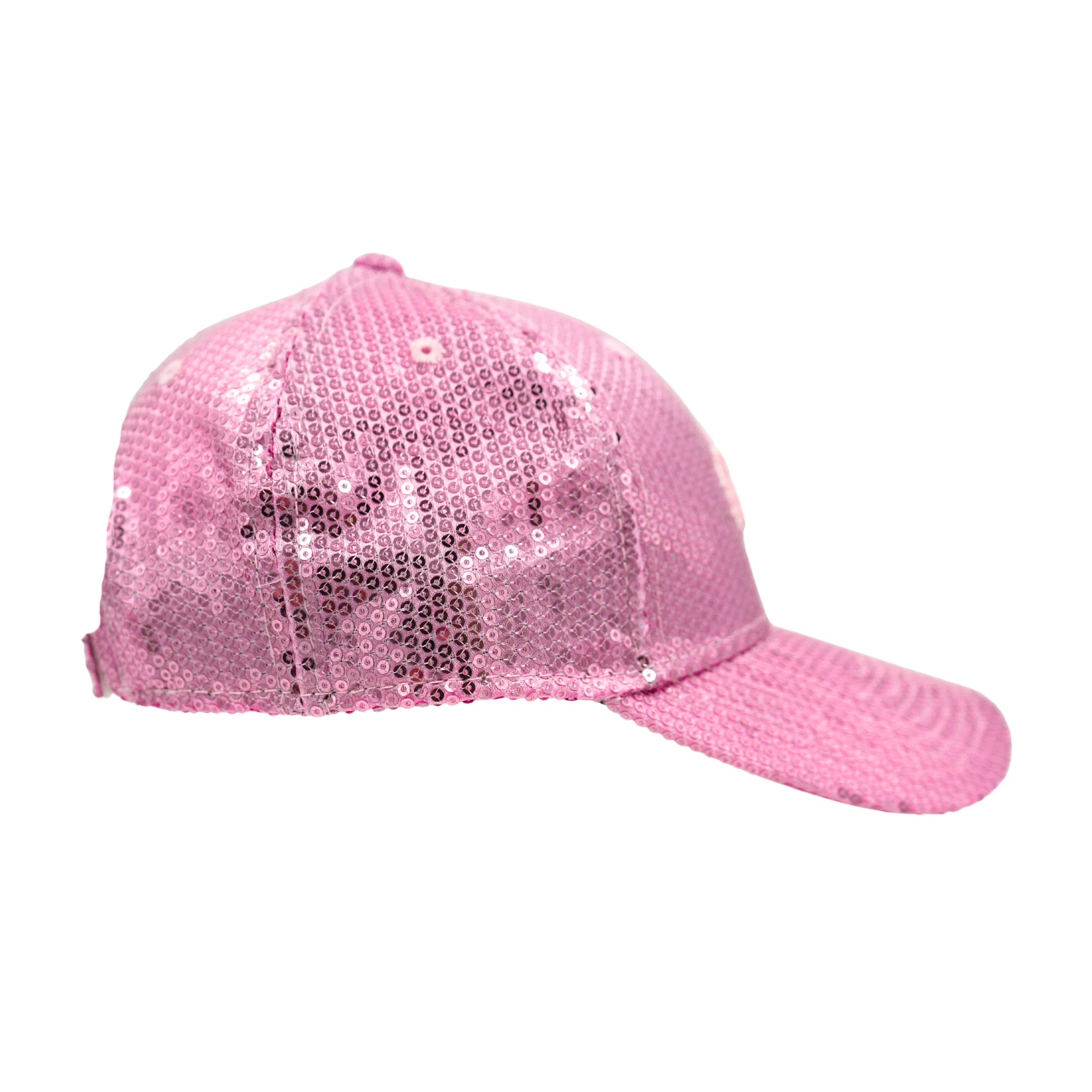 Women's New Era 9FORTY Buffalo Bills Pink Sequin Hat - Image 4