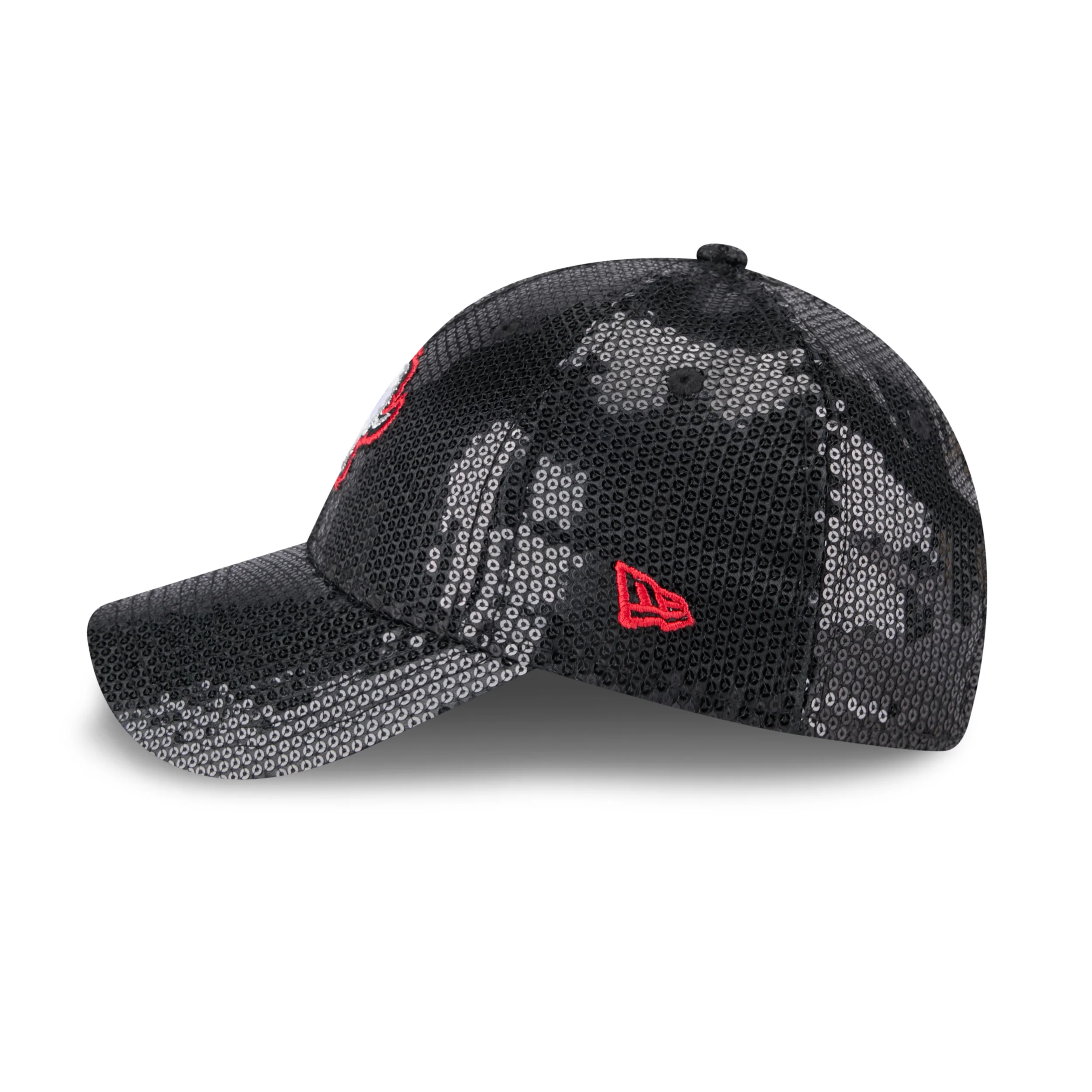 Women's New Era 9FORTY Buffalo Sabres Alternate Logo Black Sequin Hat - Image 3