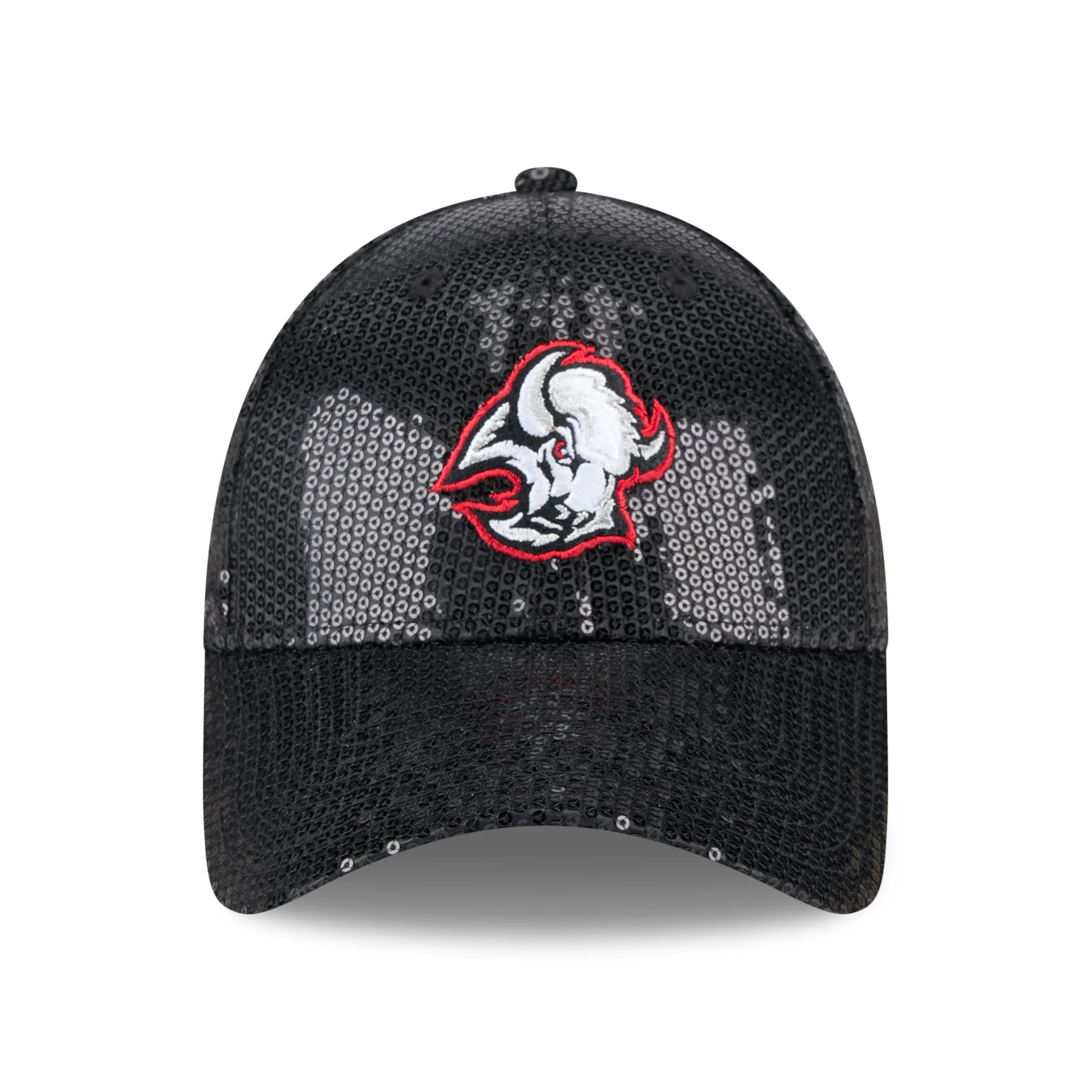Women's New Era 9FORTY Buffalo Sabres Alternate Logo Black Sequin Hat - Image 4