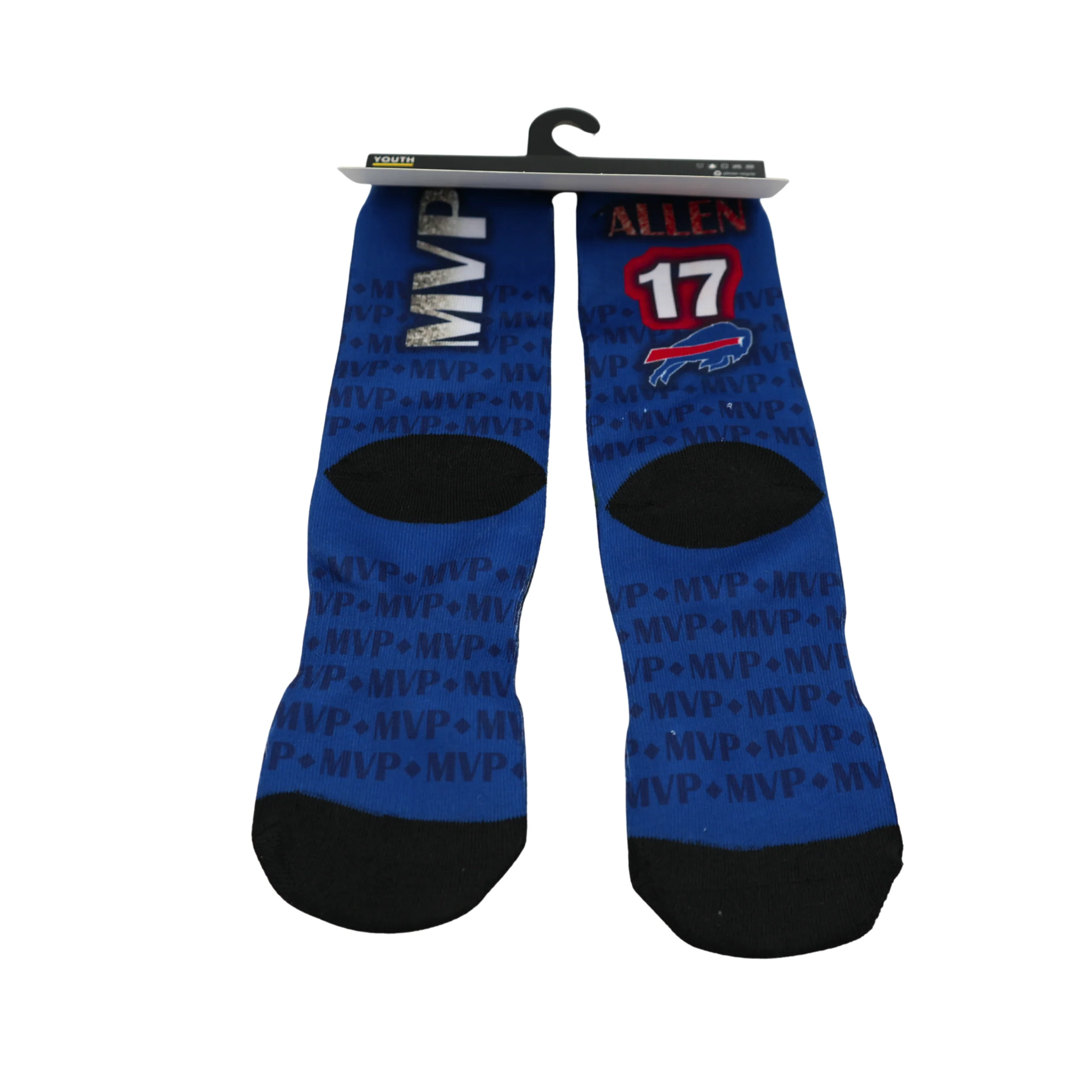 Youth Buffalo Bills Josh Allen 17 MVP For Bare Feet Socks - Image 2
