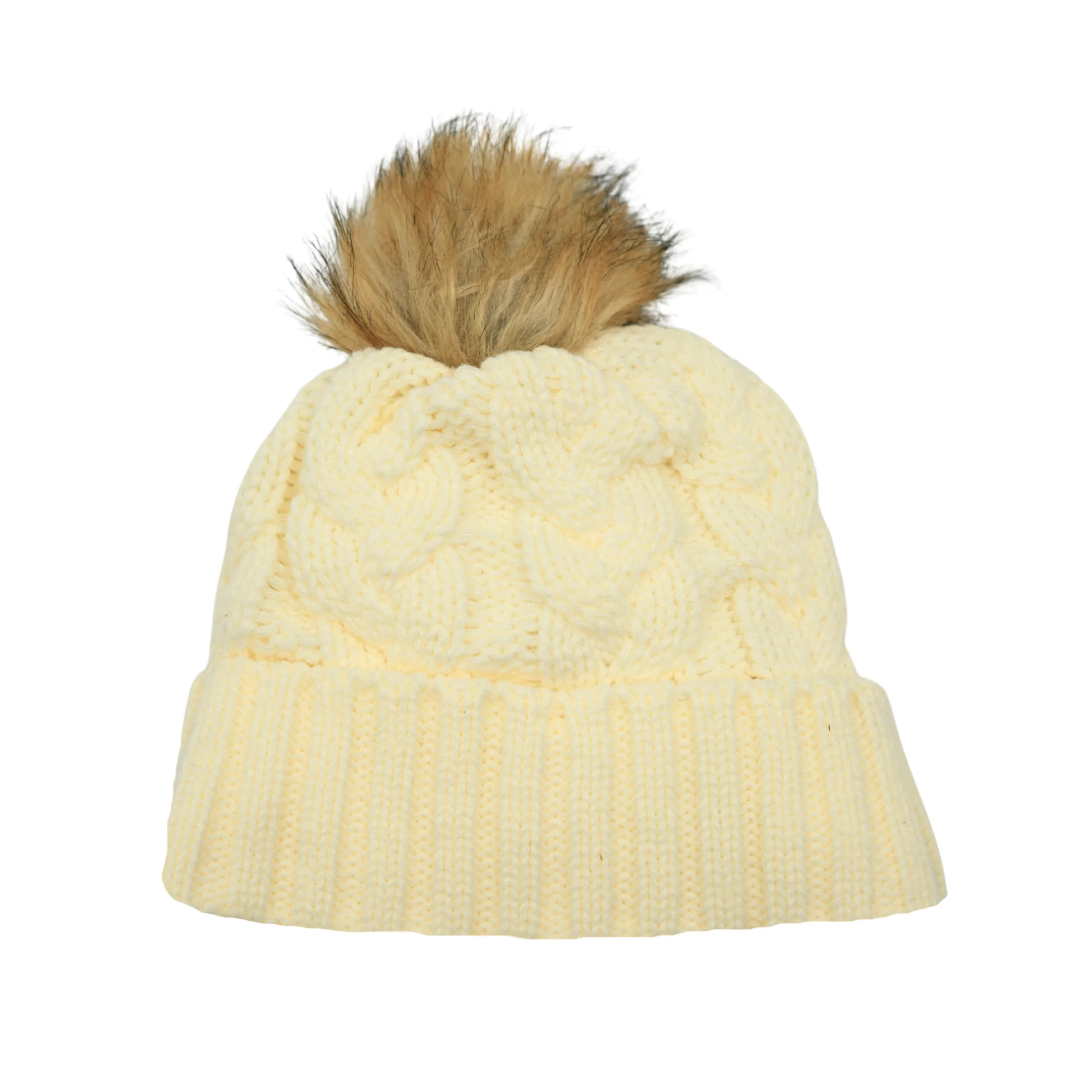 Youth New Era Buffalo Bills White Knit Pom - Image 2
