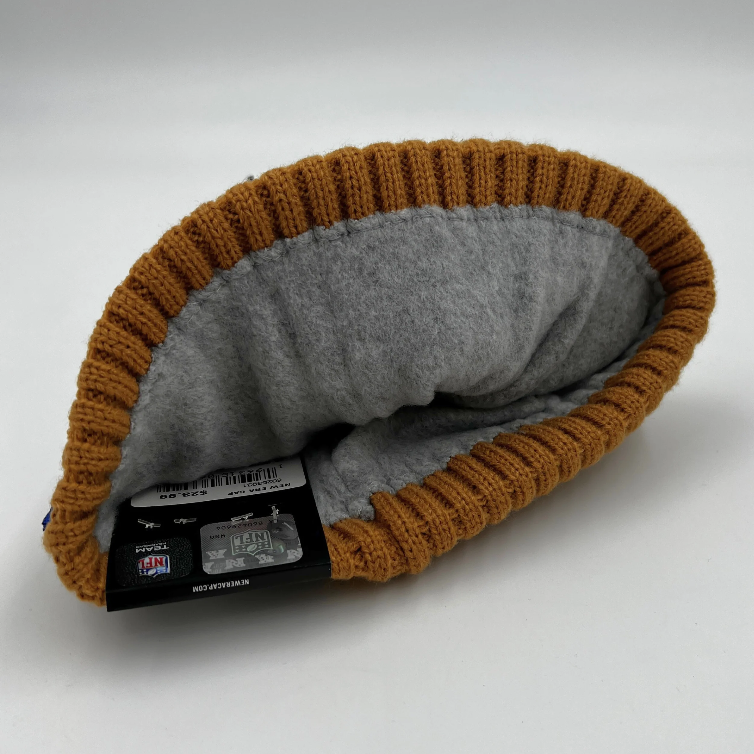 Youth New Era Light Brown Core Classic Knit Beanie - Image 3