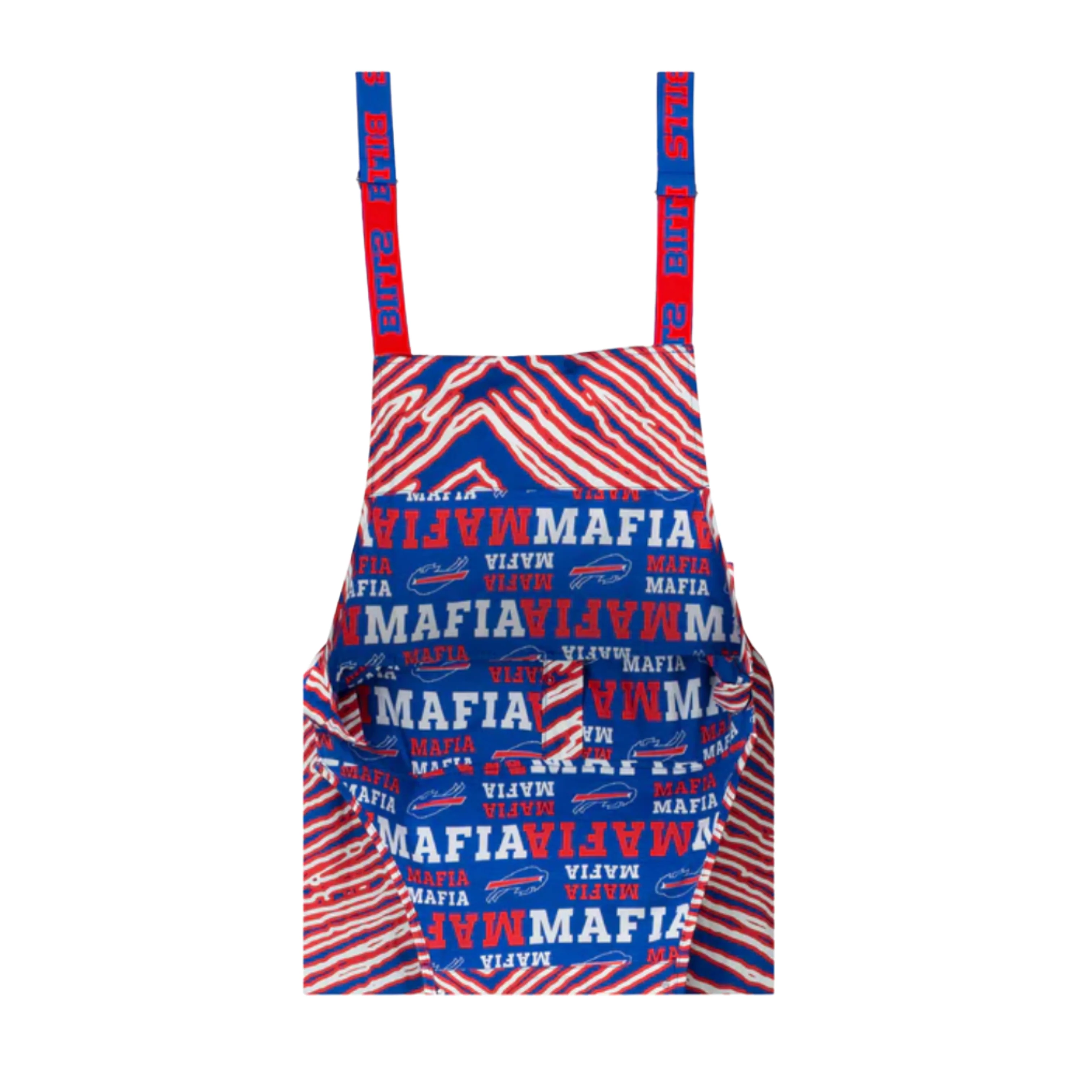 Zubaz Bills Mafia Lined Bib Overalls - Image 2