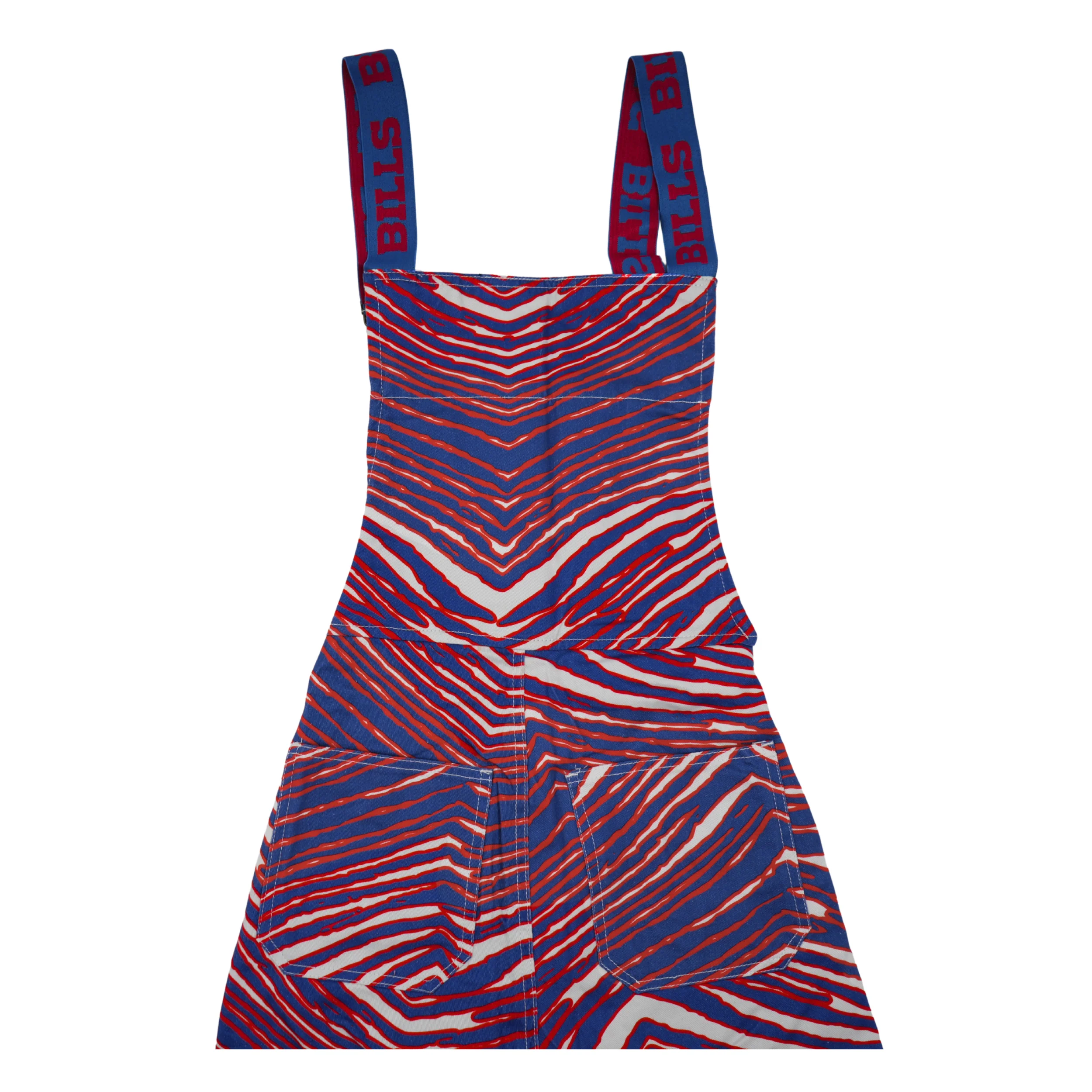 Zubaz Buffalo Bills Dark Colored Lined Bib Overalls - Image 5
