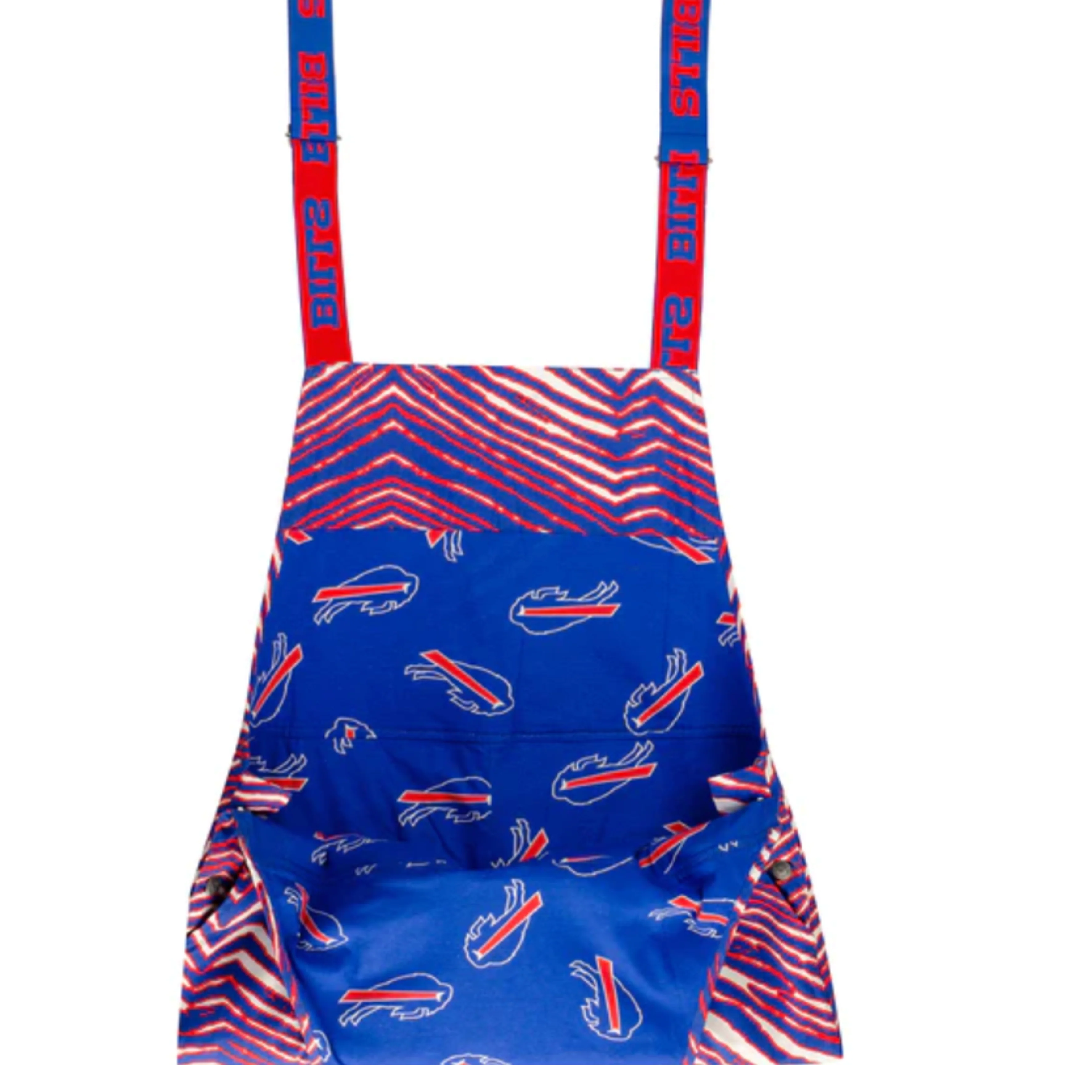 Zubaz Buffalo Bills Lined Bib Overalls - Image 3