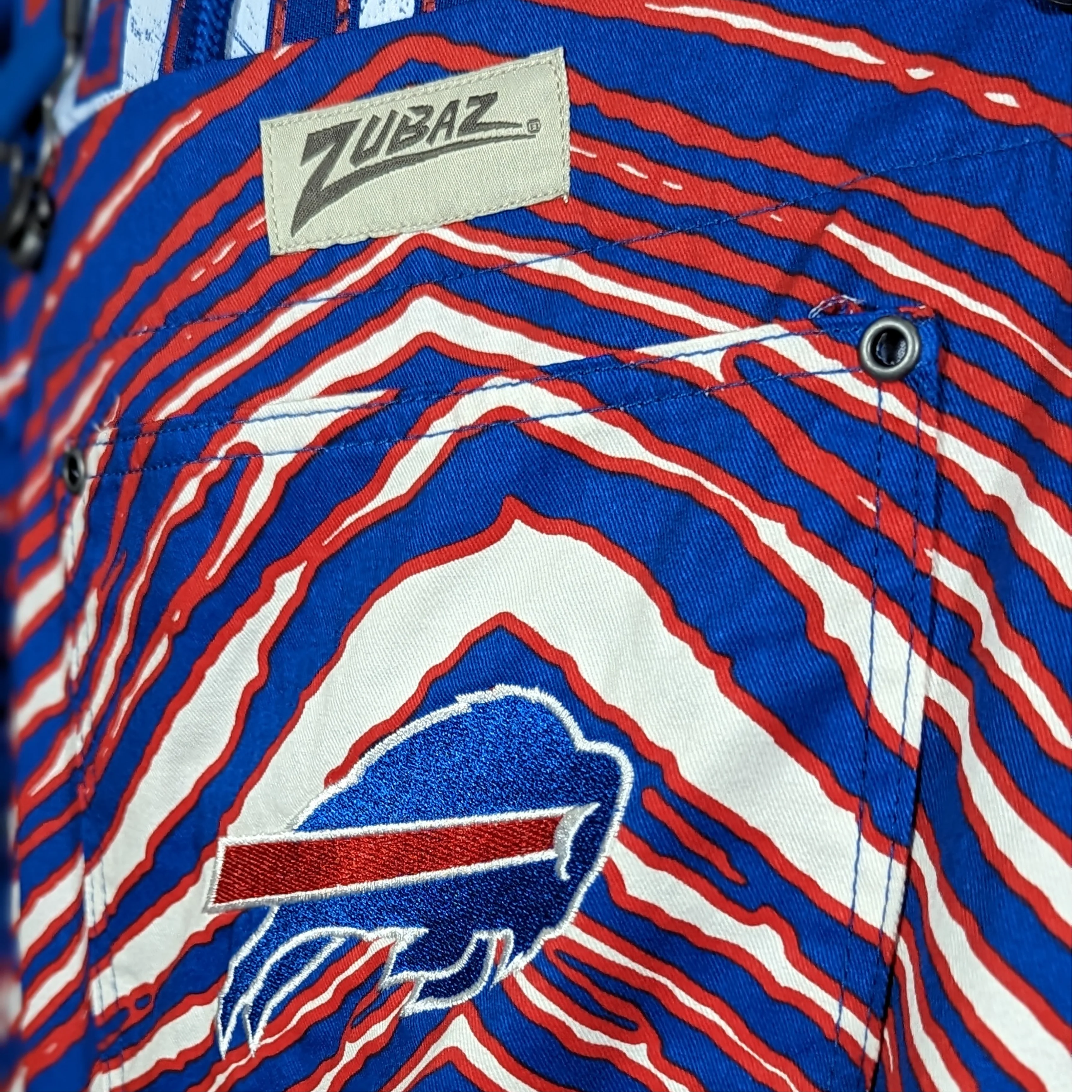 Zubaz Buffalo Bills Lined Bib Overalls - Image 5