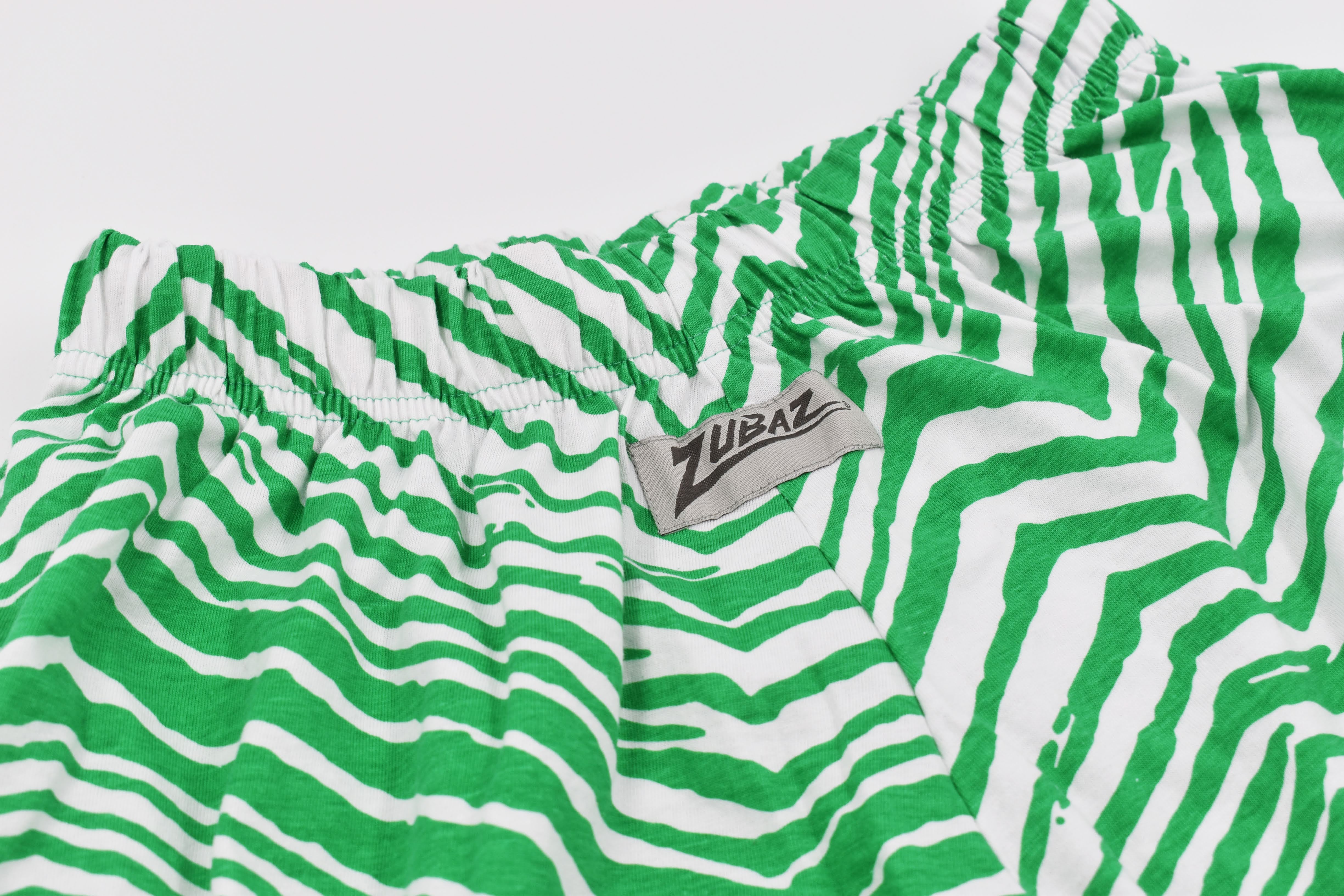 Zubaz White and Green Pants - Image 3
